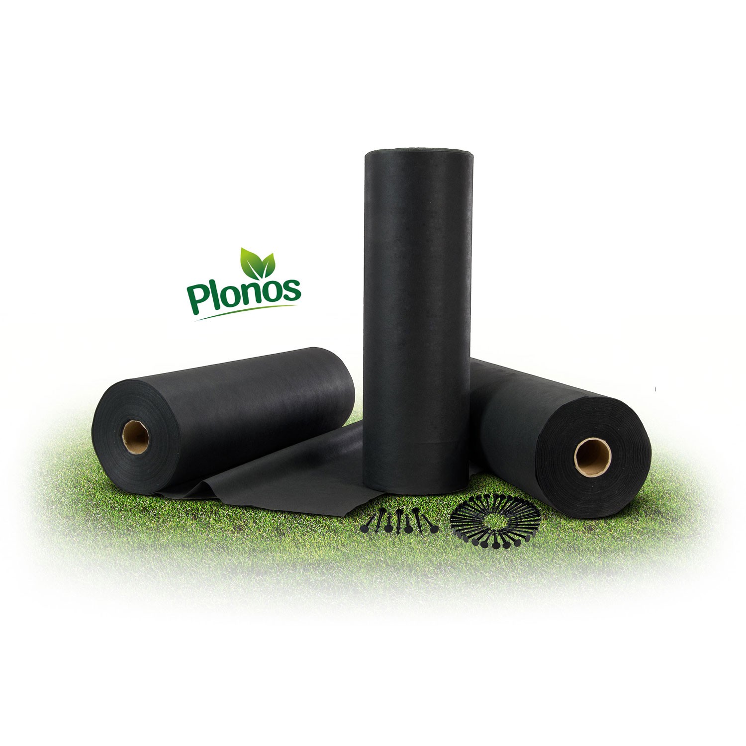 Aiandustekstiil 1 m x 50 m + 50 Plonose tihvti - must - Image 10