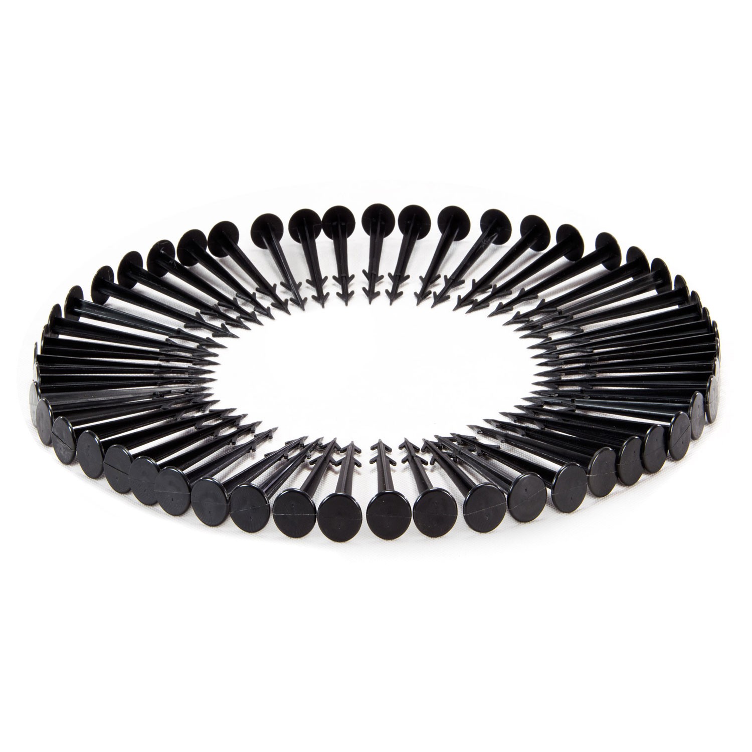 Aiandustekstiil 1 m x 75 m + 50 Plonose tihvti - must - Image 3