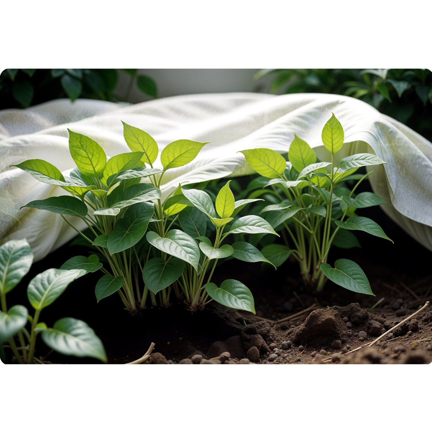 Kattev agrotekstiil 2000 cm x 160 cm Plonos - valge - Image 9