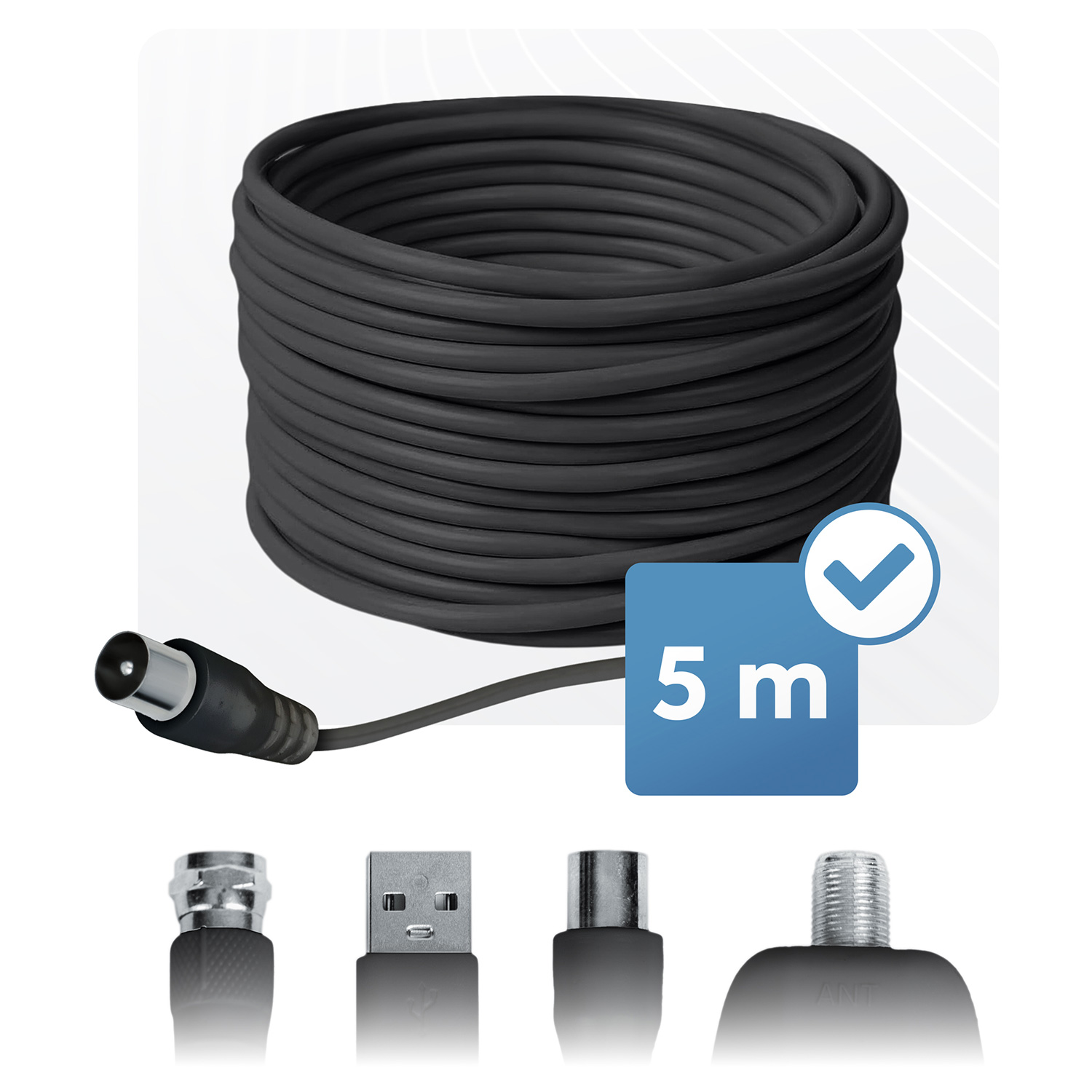 Berdsen BD-956 360-kraadine teleri ultra HD 4K siseantenn must - Image 4