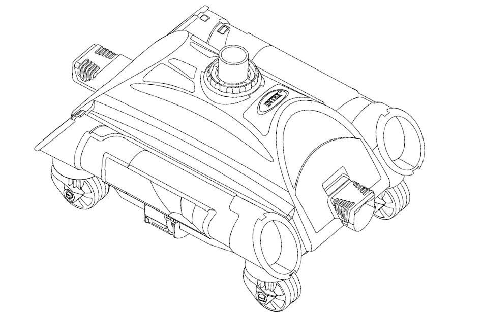 Automaatne põrandapuhastusvahend - INTEX 28001 tolmuimeja - Image 3