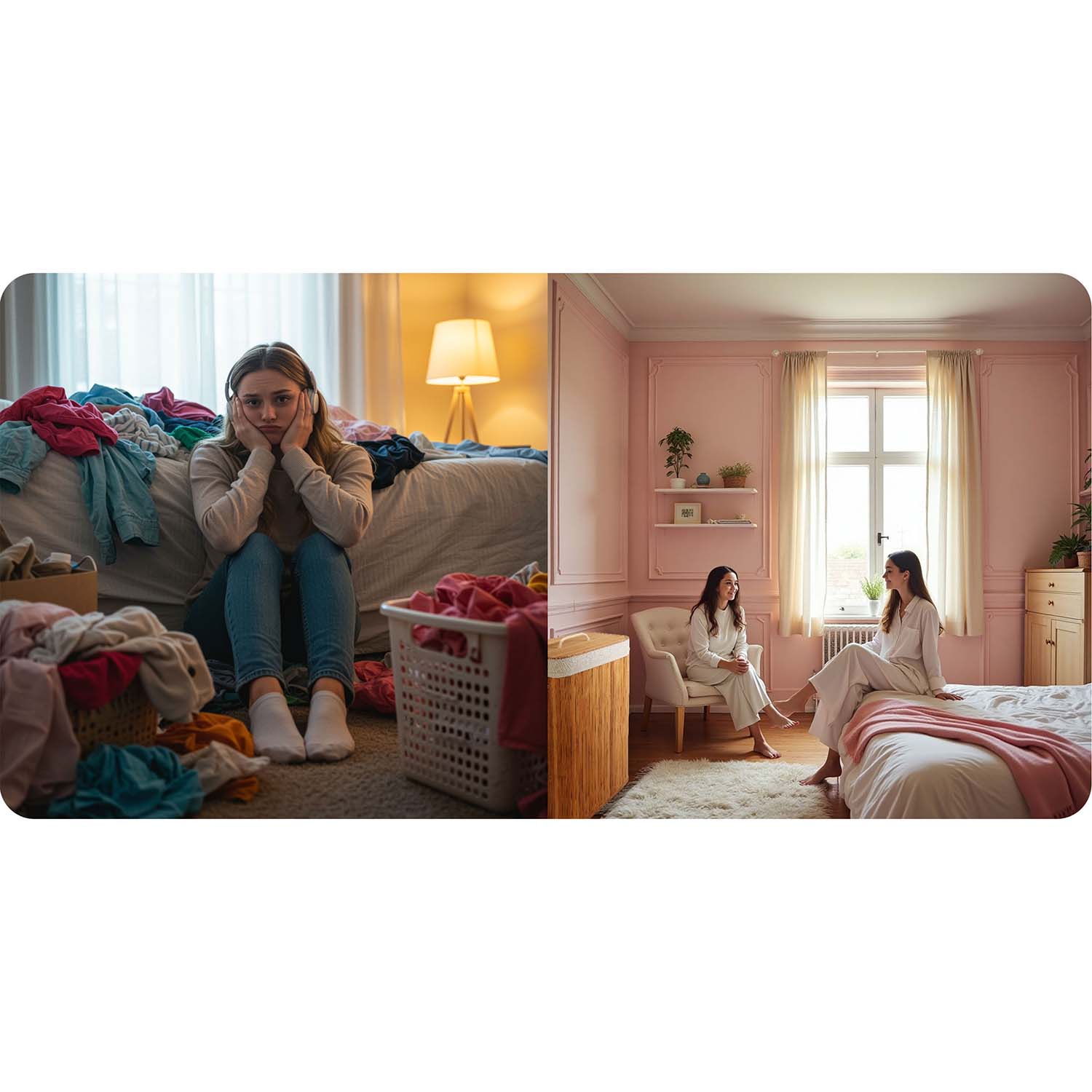 Bambusest pesukorv kaanega 72 l Massido - Image 9