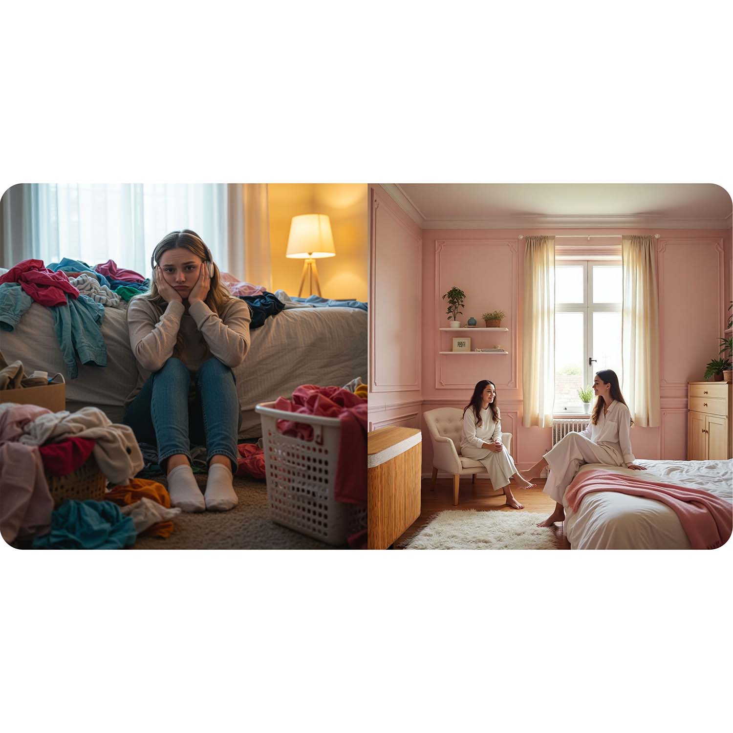 Bambusest pesukorv kaanega 100 l Massido - Image 9