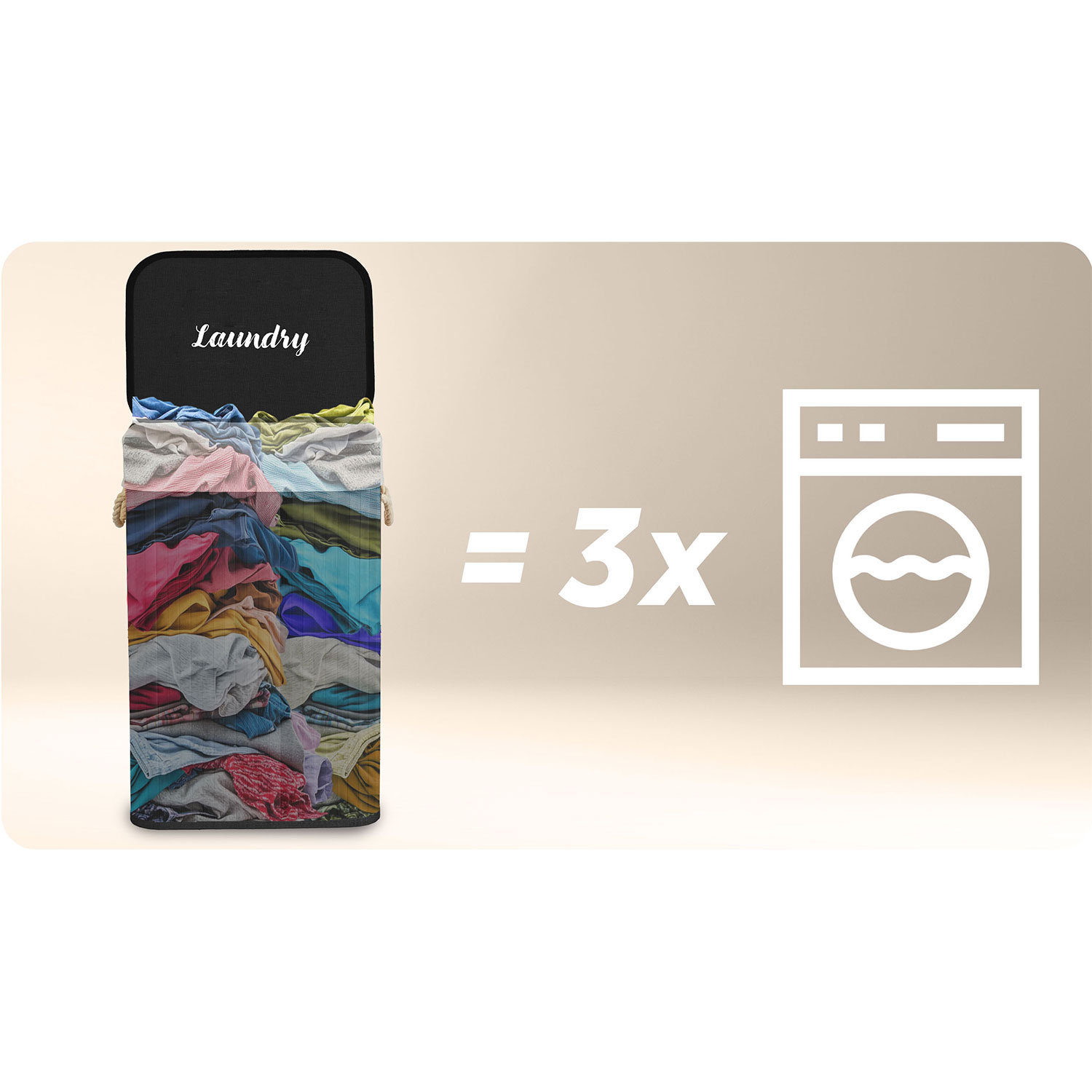 Bambusest pesukorv kaanega 72 l Massido - Image 5