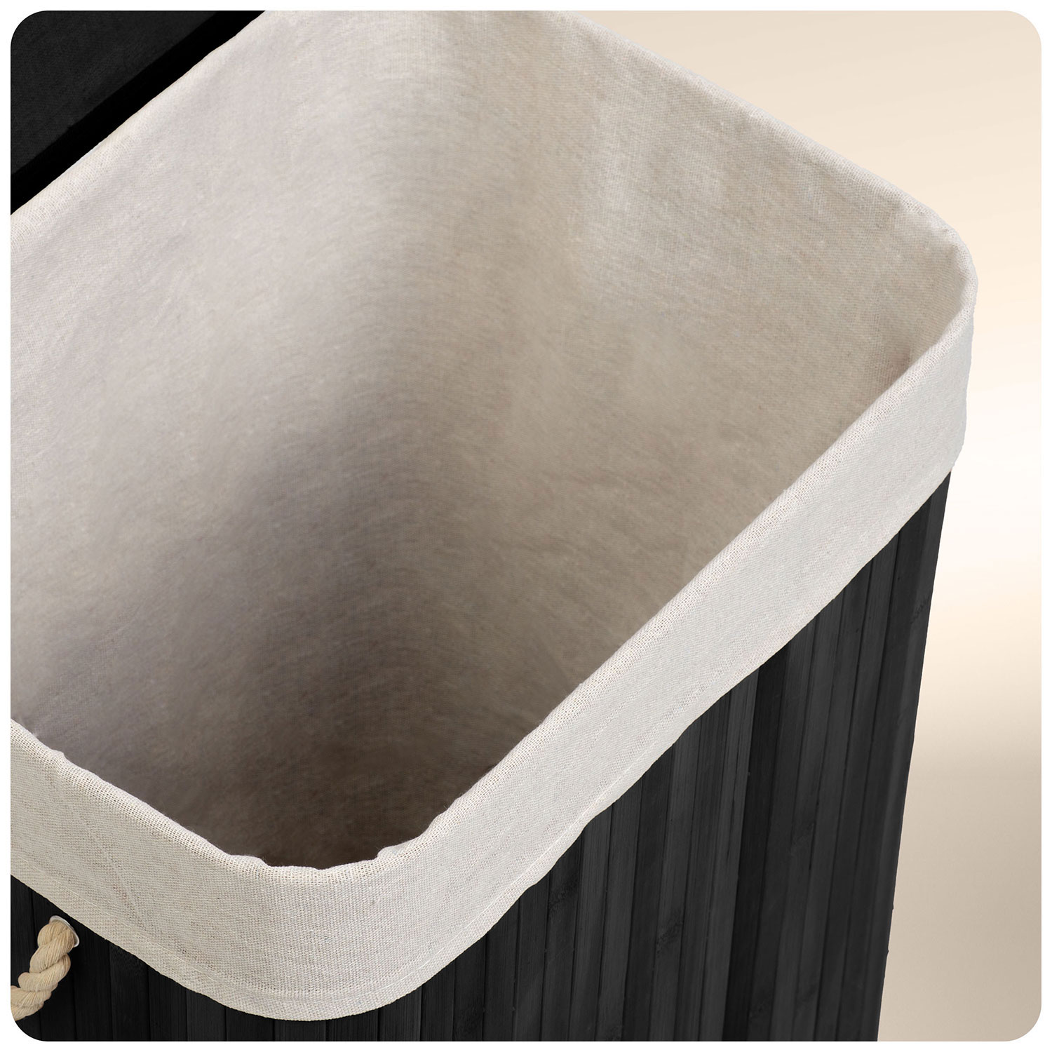 Bambusest pesukorv kaanega 72 l Massido - Image 7