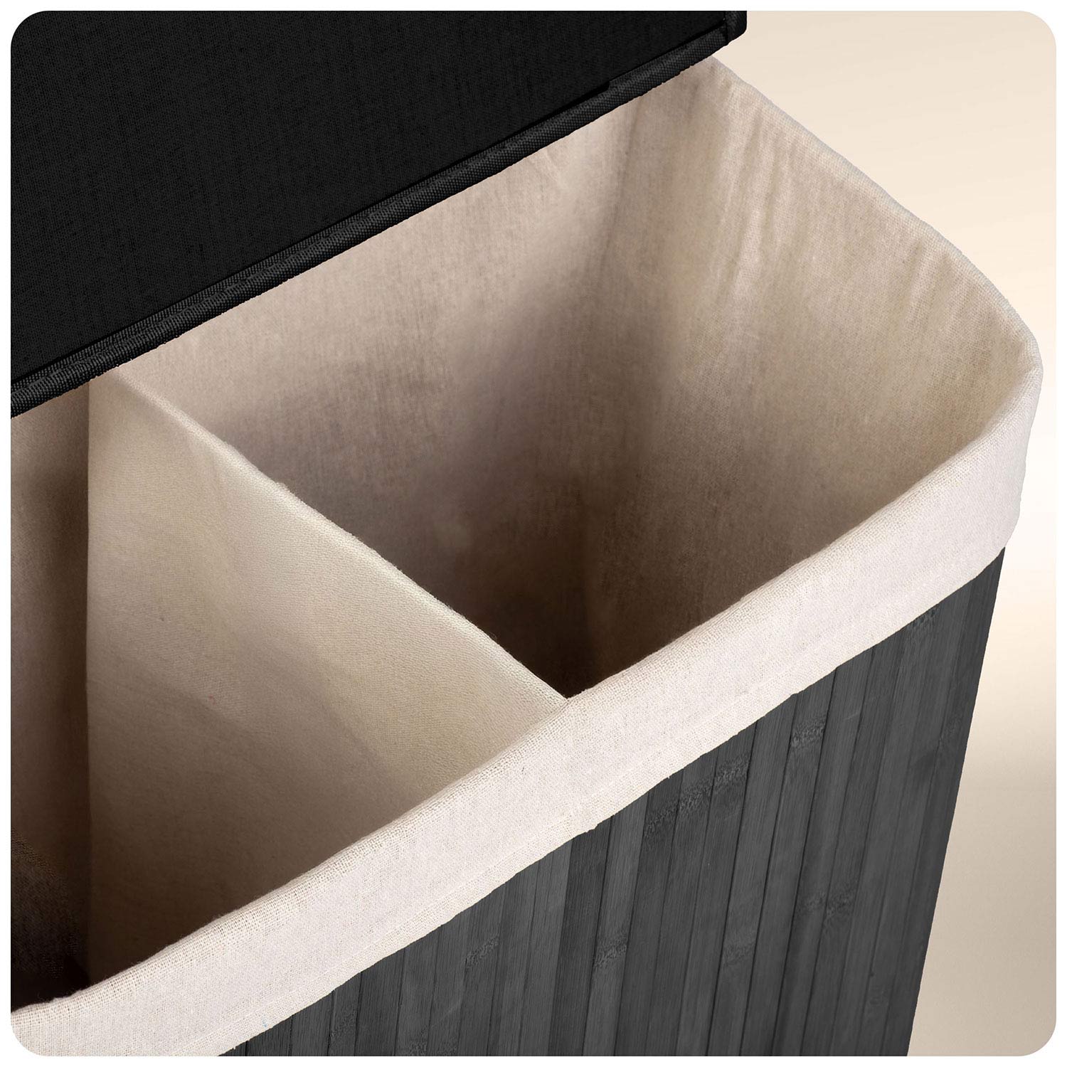 Bambusest pesukorv kaanega 100 l Massido - Image 6