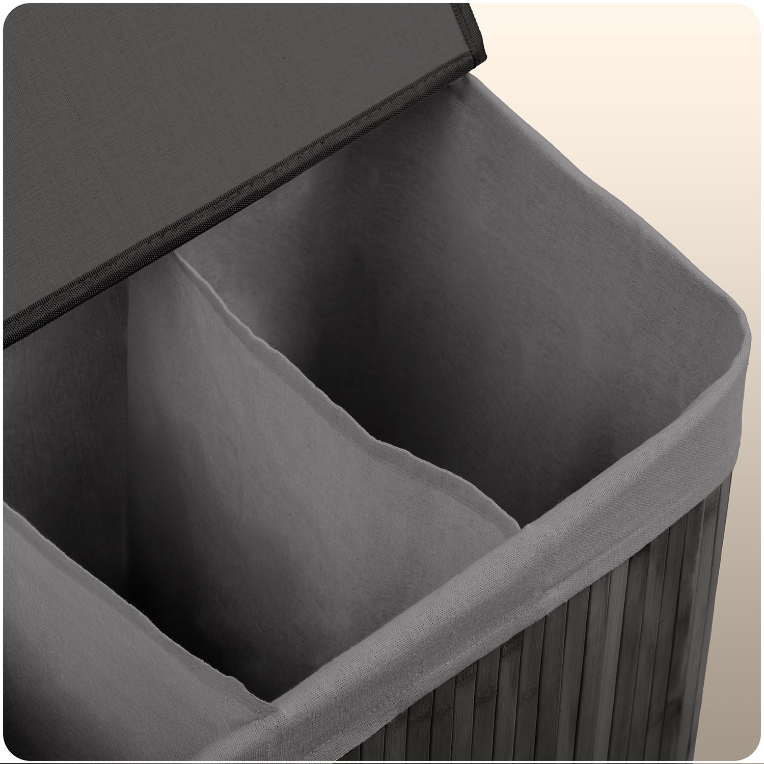 Bambusest pesukorv kaanega 150 l Massido - Image 9