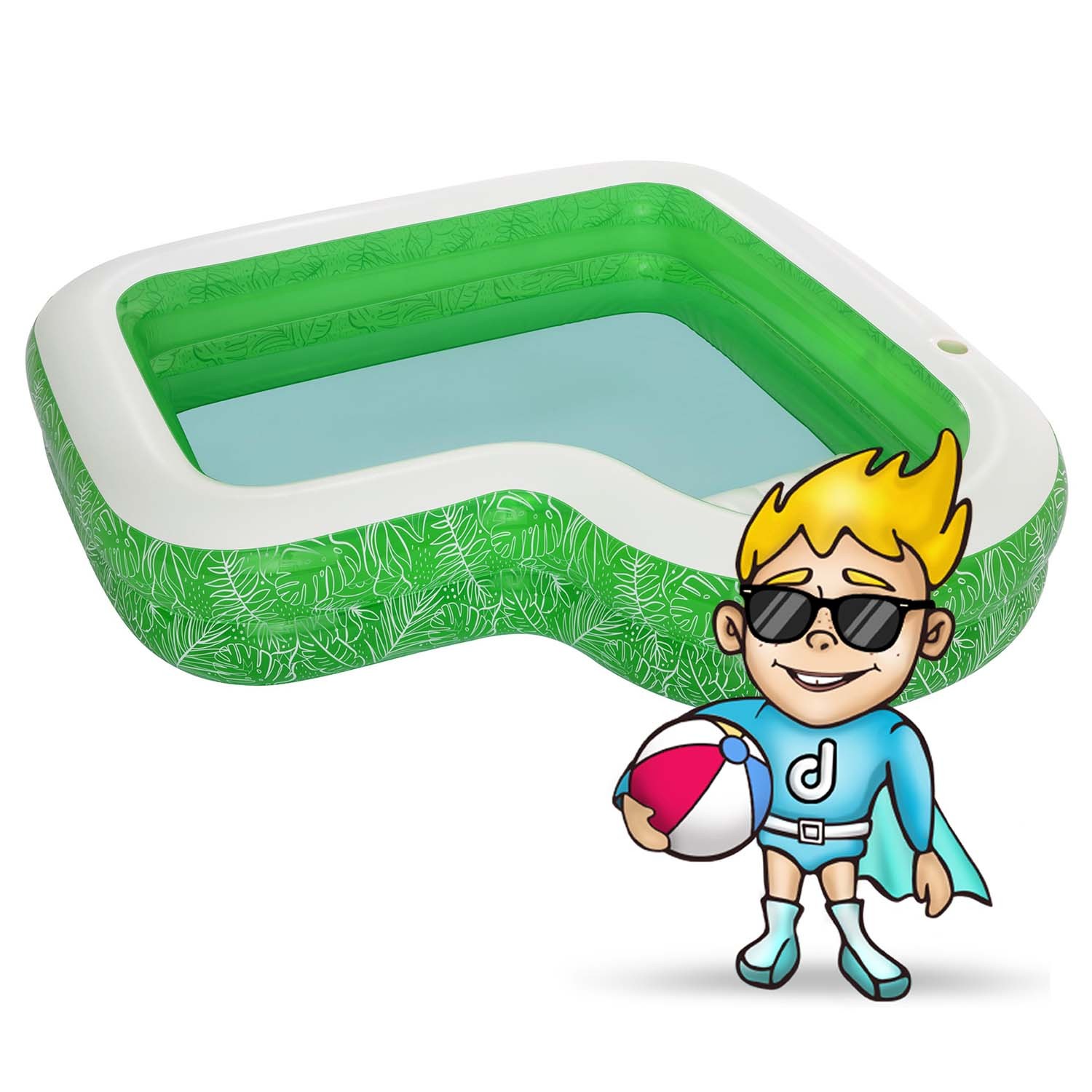 Täispuhutav bassein 231 x 231 x 51 cm roheline Bestway 54336 - Image 4