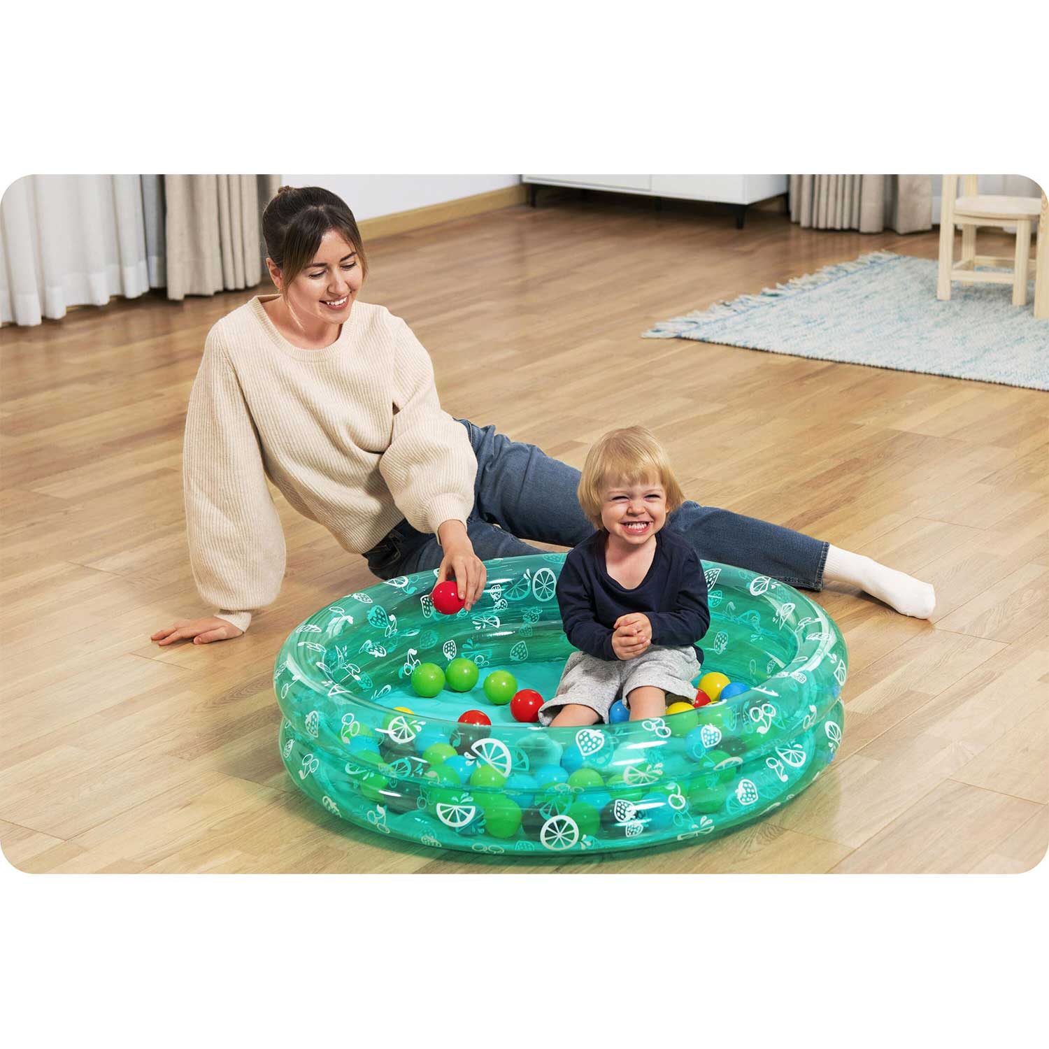 Täispuhutav lastebassein pallidega 91x20cm Bestway 51141 - Image 10