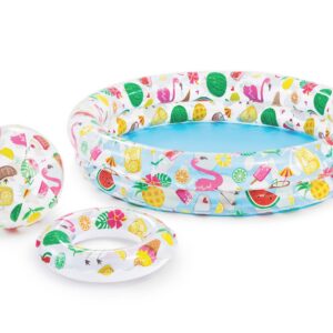 Täispuhutav basseinirõngas ja -pall 122 x 25 cm INTEX 59460