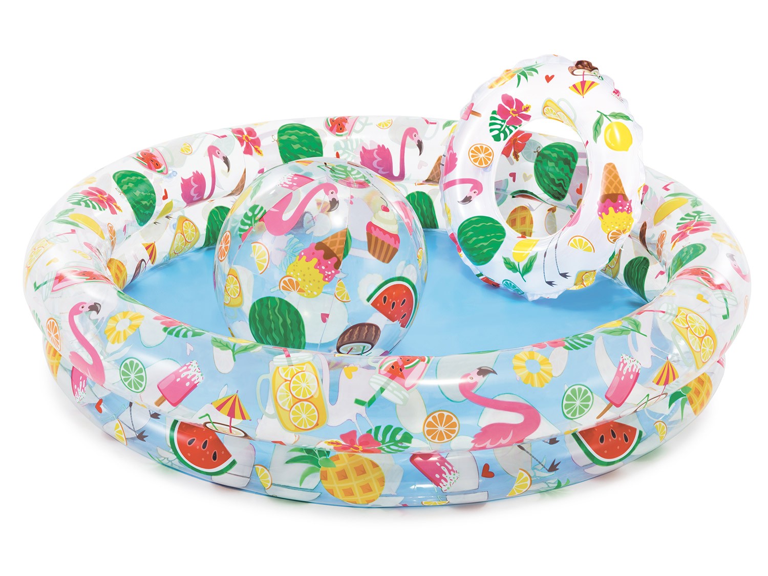 Täispuhutav basseinirõngas ja -pall 122 x 25 cm INTEX 59460 - Image 2