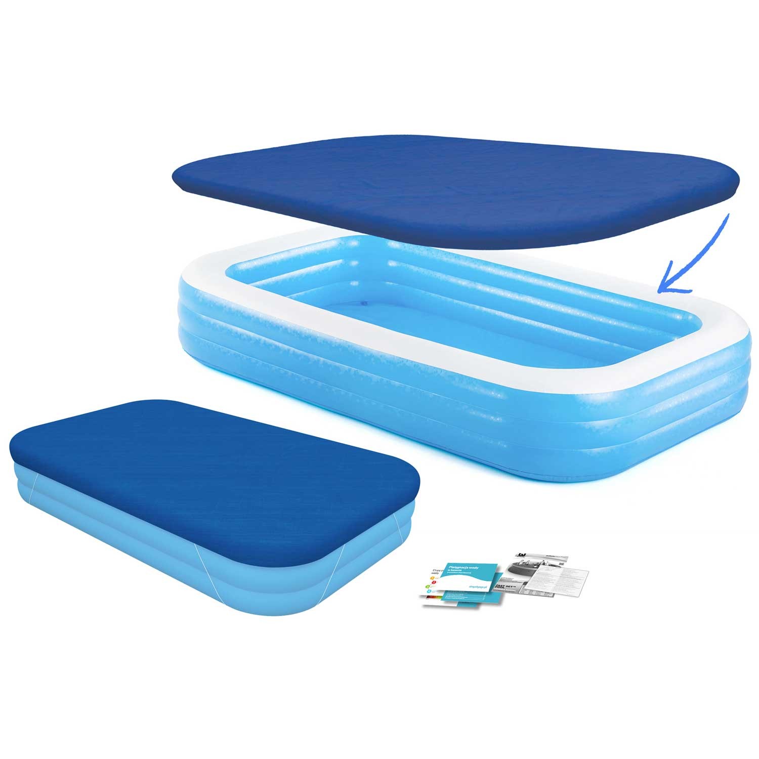 Täispuhutav perebassein 305 x 183 x 56 cm 2 ühes Bestway 54009 - Image 4