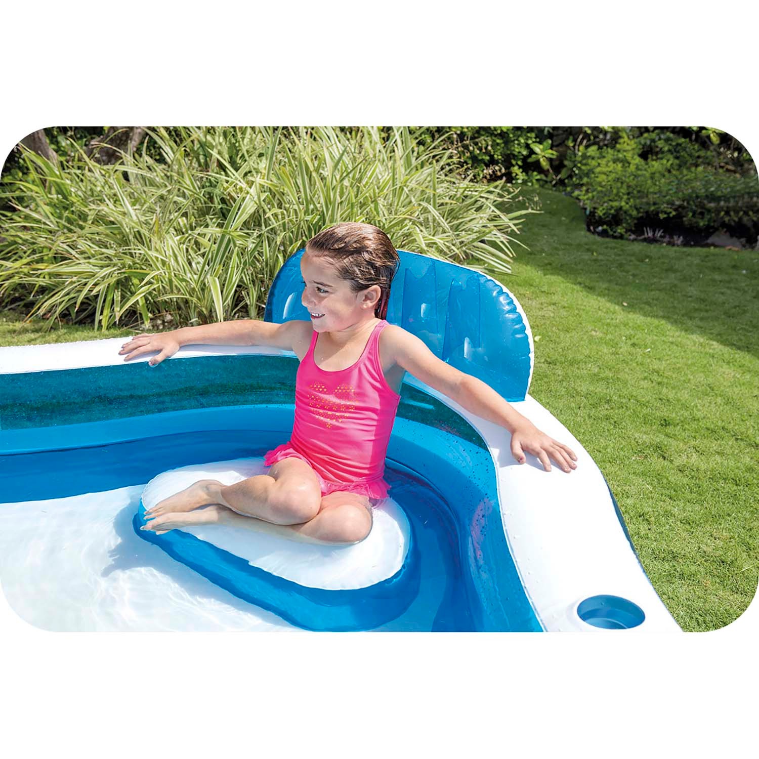 Täispuhutav bassein istmetega 229 x 229 x 66 cm INTEX 56475 - Image 4