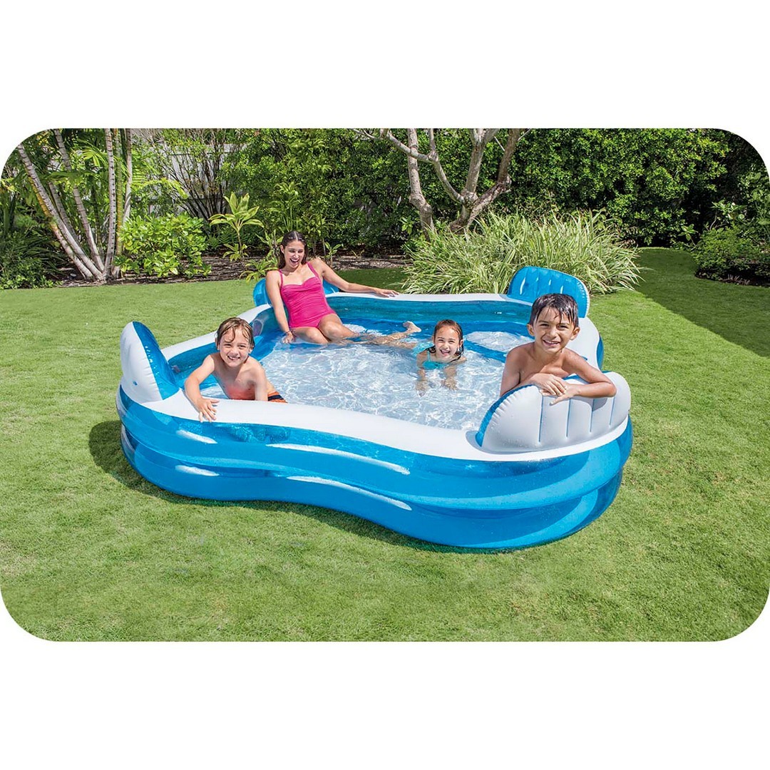 Täispuhutav bassein istmetega 229 x 229 x 66 cm INTEX 56475 - Image 2