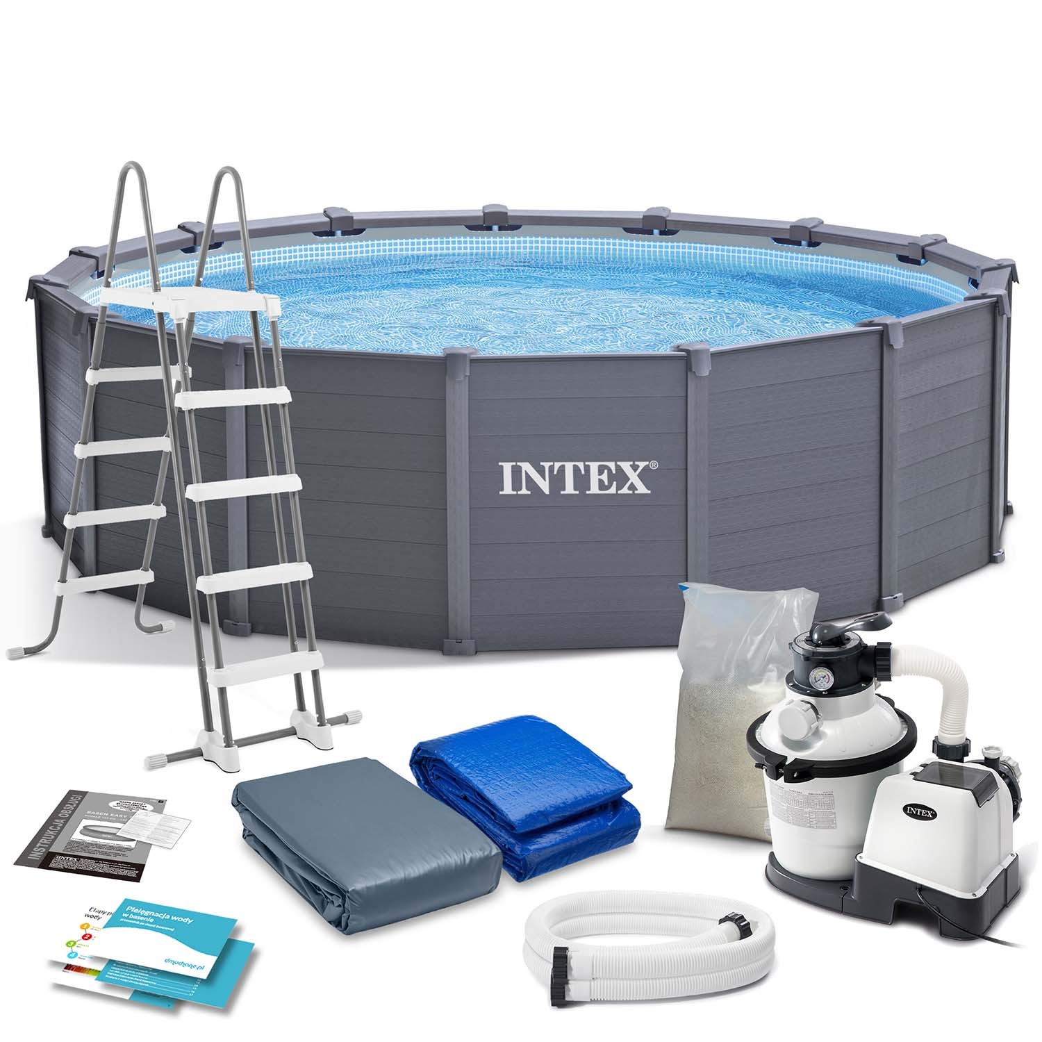 Paneelidega aiabassein 478 x 124 cm 12 ühes INTEX 26384