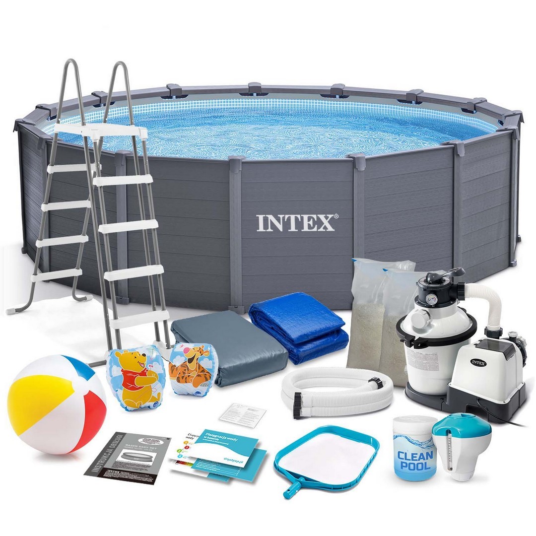 Paneelidega aiabassein 478 x 124 cm 18 in 1 INTEX 26384