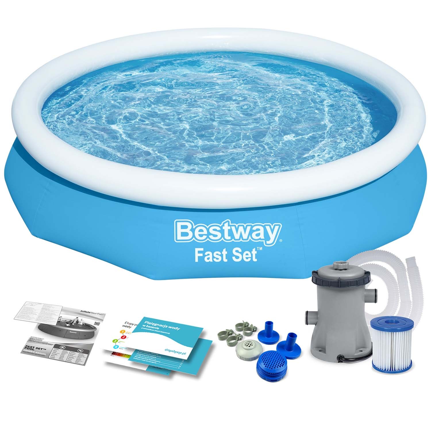 Bestway 57450 9-ühes aia laiendatav bassein 244 x 61 cm