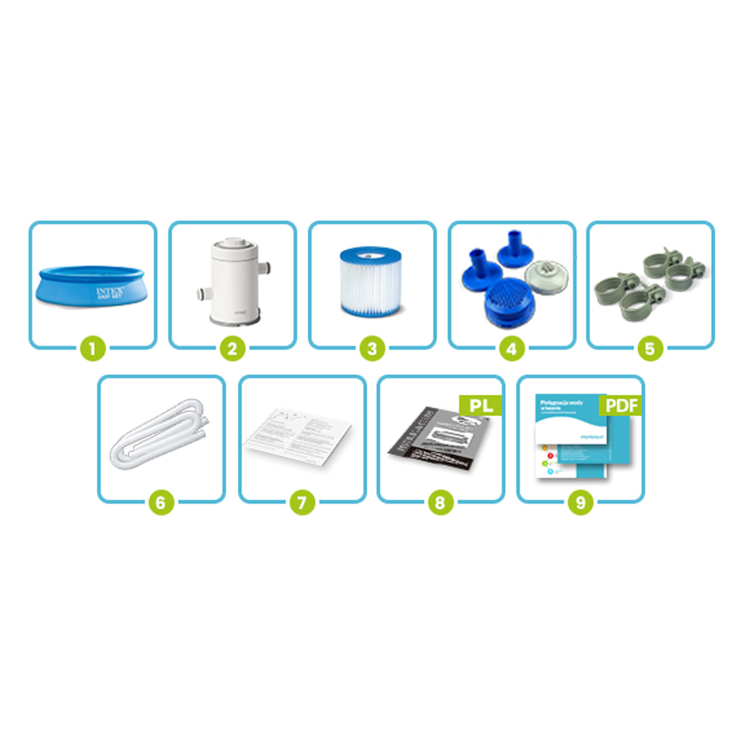Aia laiendusbassein 244 x 61 cm INTEX 28108 - Image 2