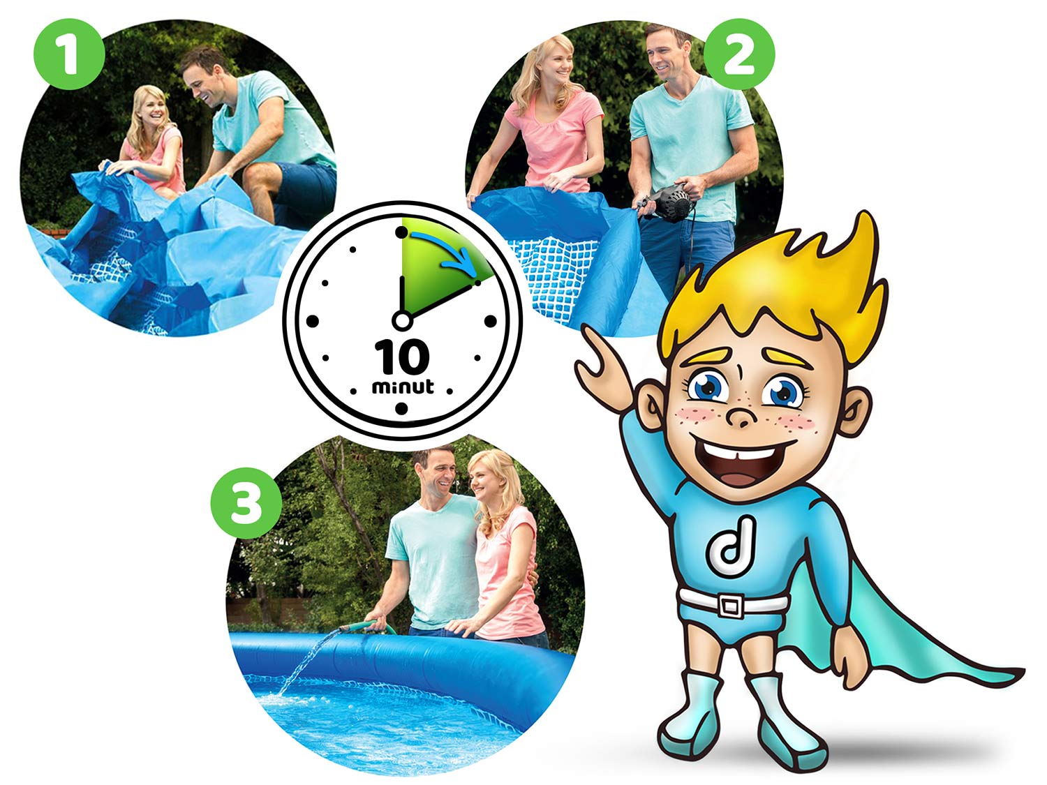 Aia laiendusbassein 305 x 76 cm 4-ühes INTEX 28122 - Image 4