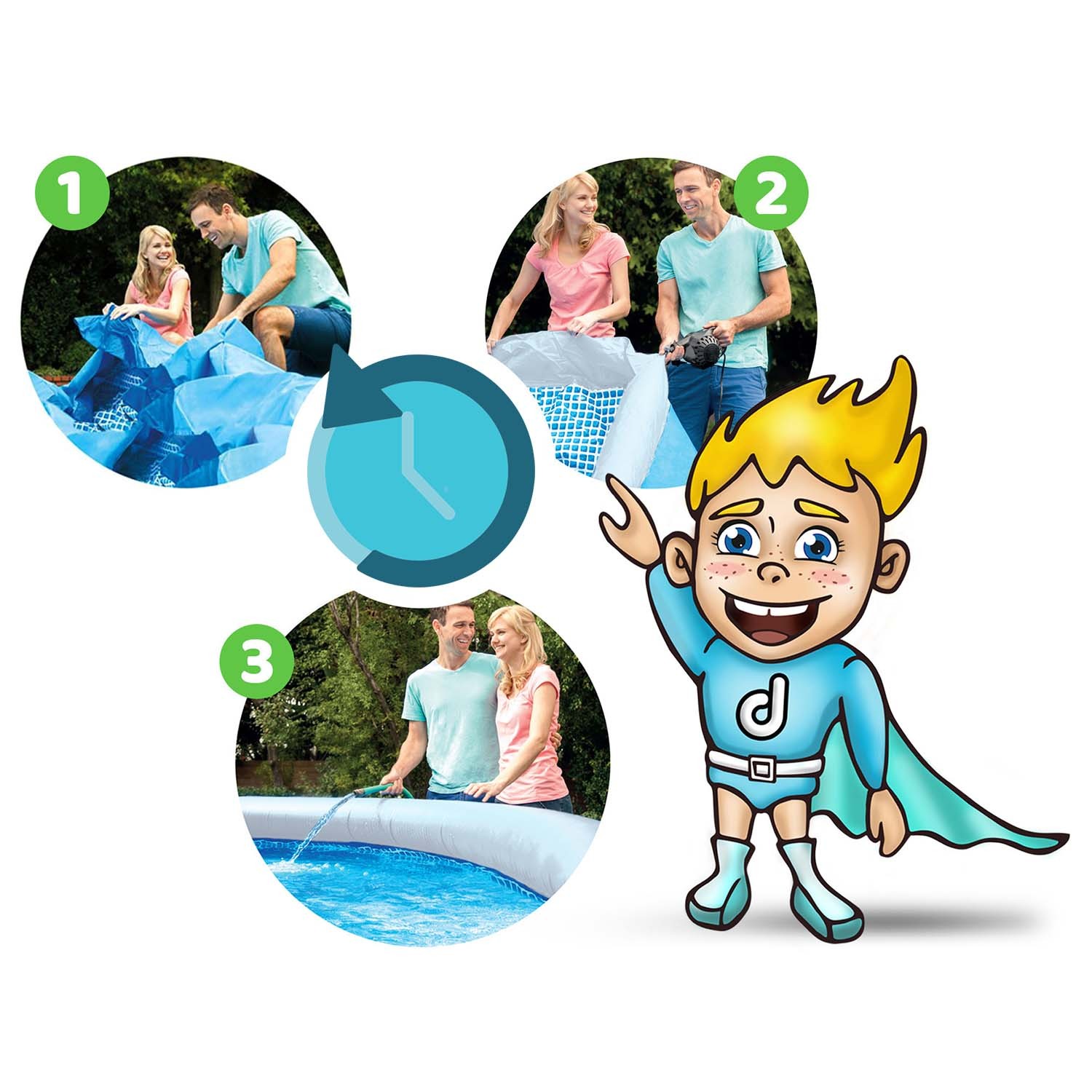 Bestway 57445 366 x 76 cm 9-ühes aiabassein - Image 5