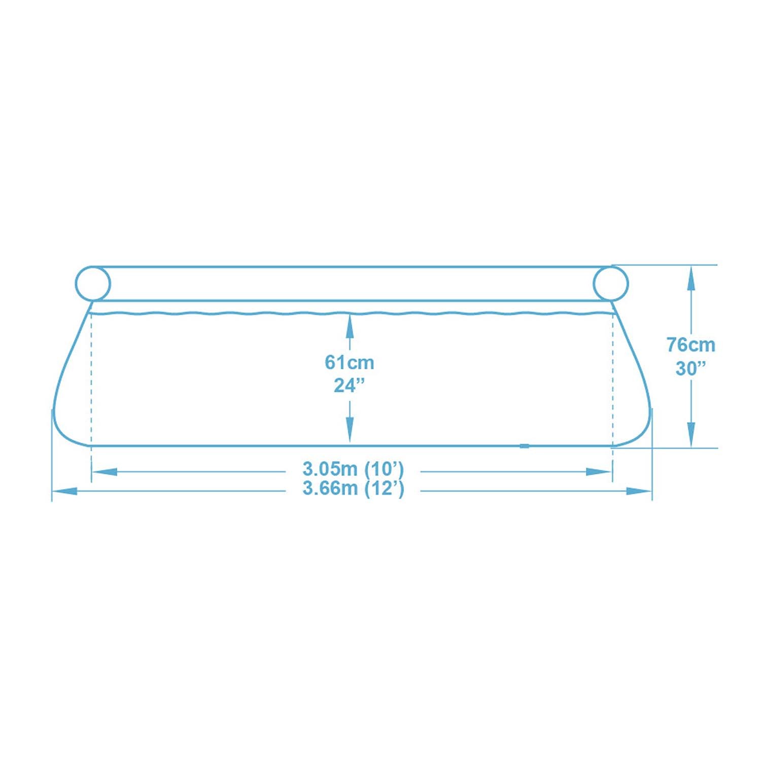 Bestway 57445 366 x 76 cm 9-ühes aiabassein - Image 4