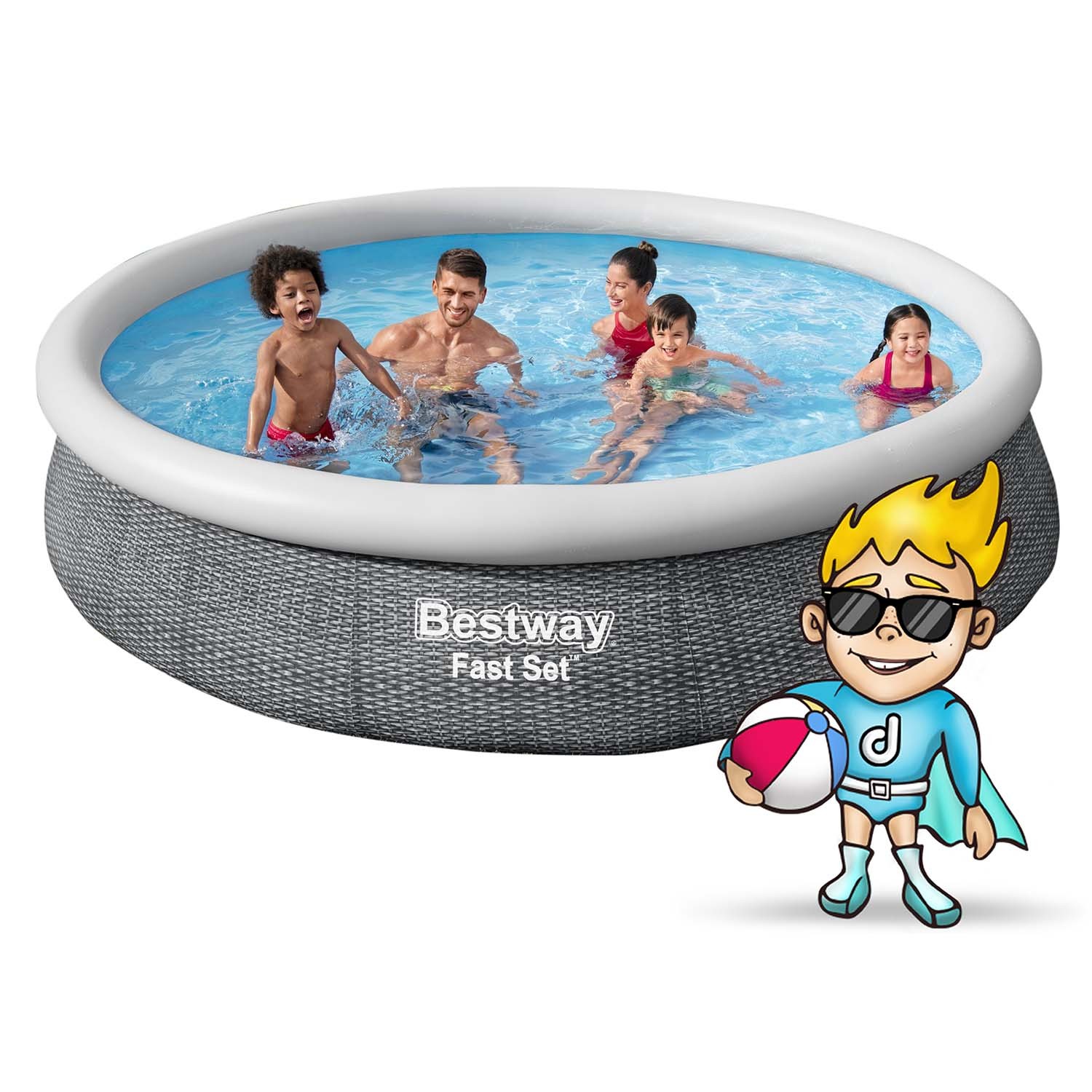 Bestway 57445 366 x 76 cm 9-ühes aiabassein - Image 2