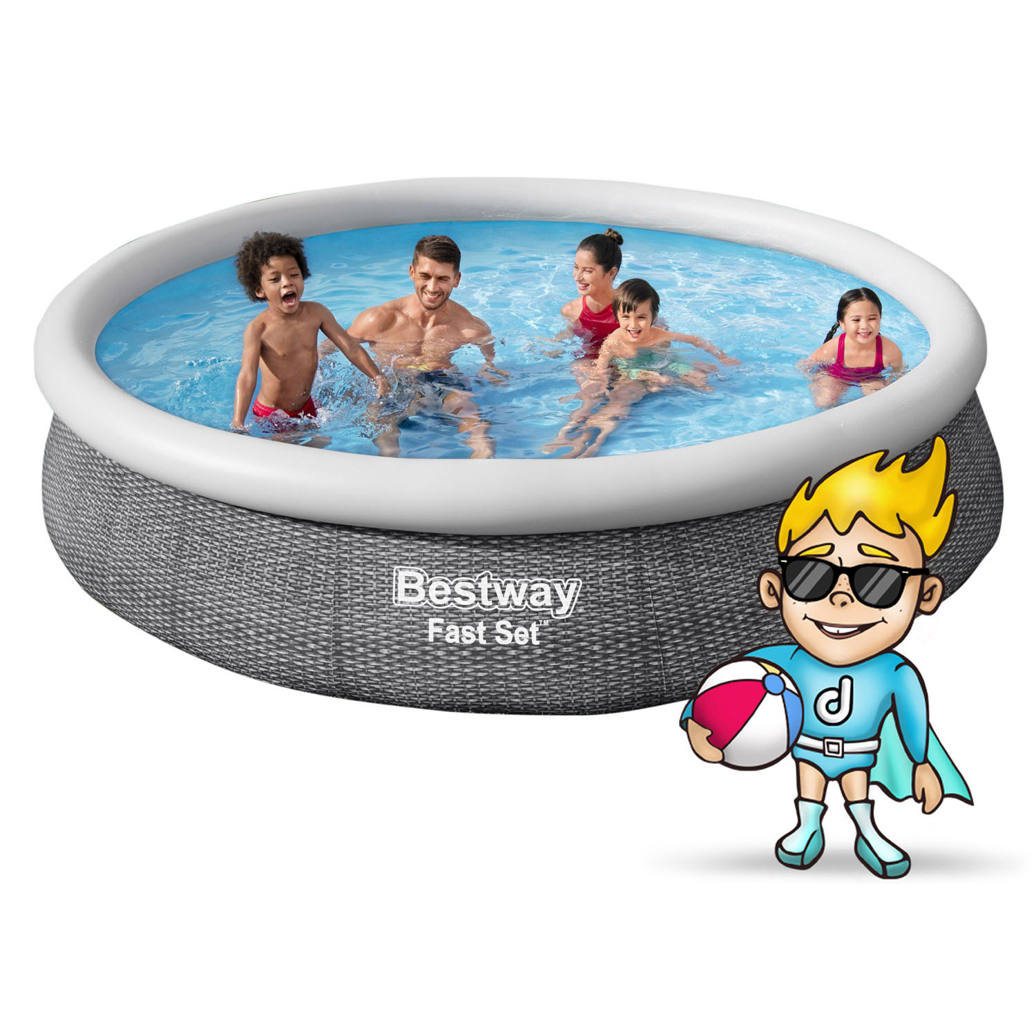 Bestway 57445 366 x 76 cm 16-ühes aiabassein - Image 7
