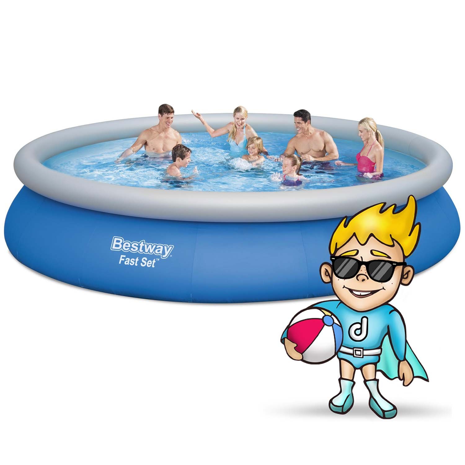 Bestway 57313 17-ühes aia laiendatav bassein 457 x 84 cm - Image 3