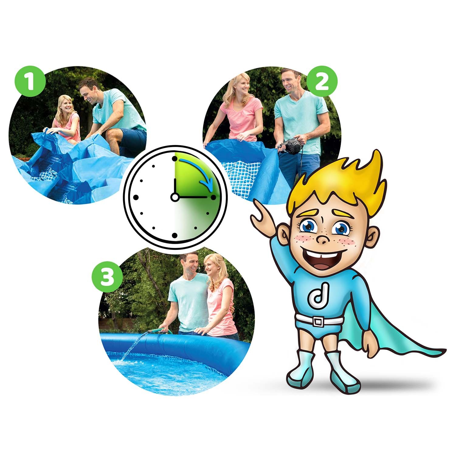 Bestway 57313 17-ühes aia laiendatav bassein 457 x 84 cm - Image 6