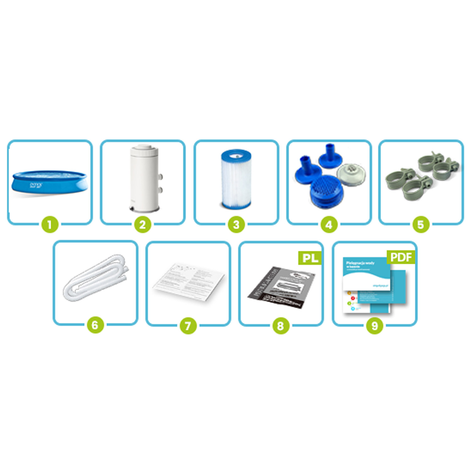 Aia laiendusbassein 457 x 84 cm 9-ühes INTEX 28158 - Image 4