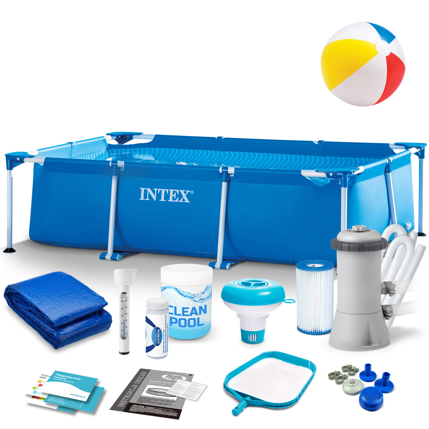 Raamiga aiabassein 220 x 150 x 60 cm 15-in-1 INTEX 28270