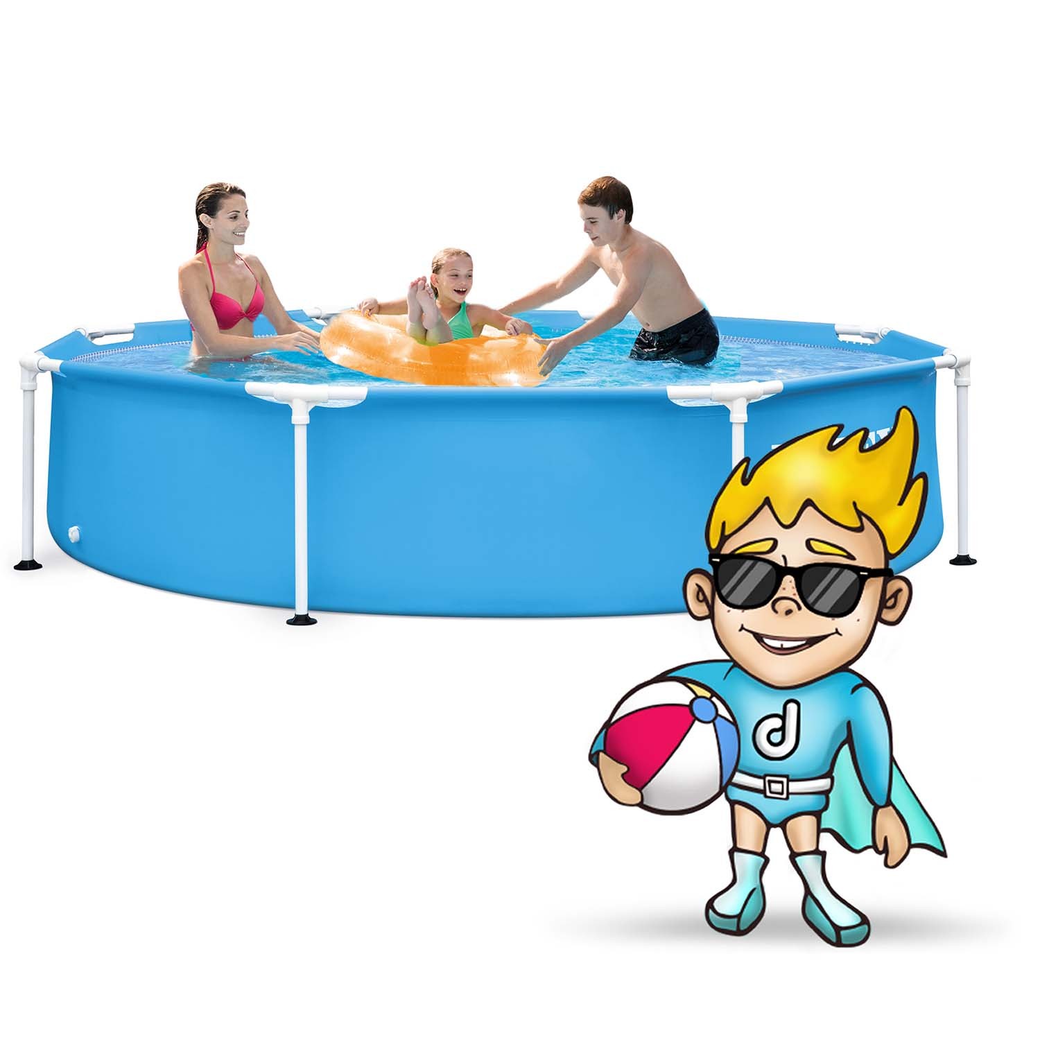 Raamiga aiabassein 244 x 51 cm 5-in-1 INTEX 28205 - Image 2