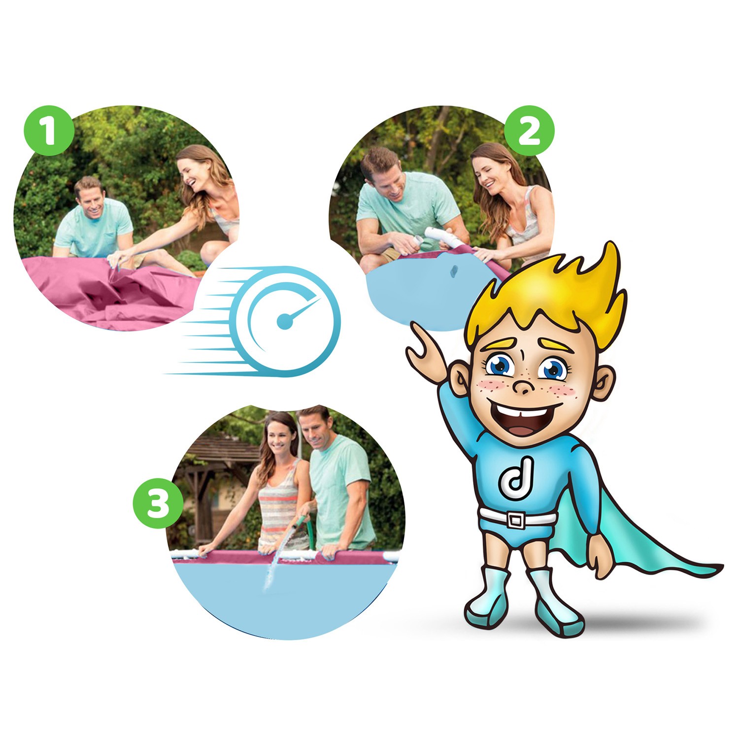 Raamiga aiabassein 244 x 76 cm INTEX 28292 - Image 7