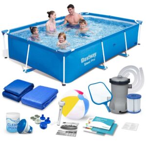 Raamiga aiabassein 259 x 170 x 61 cm 15-ühes komplekt Bestway 56403