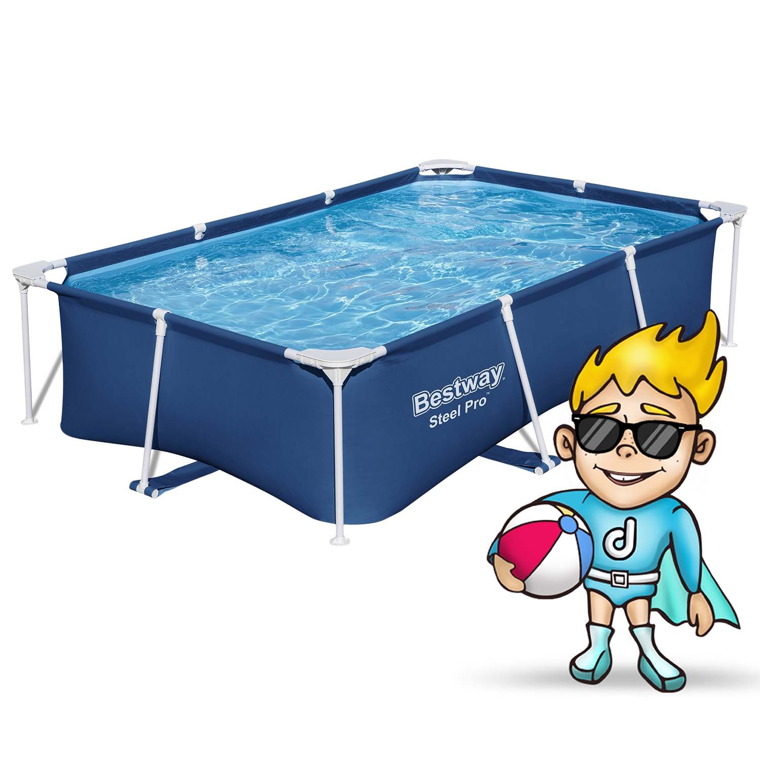 Raamiga aiabassein 259 x 170 x 61 cm Bestway 56403N - Image 3