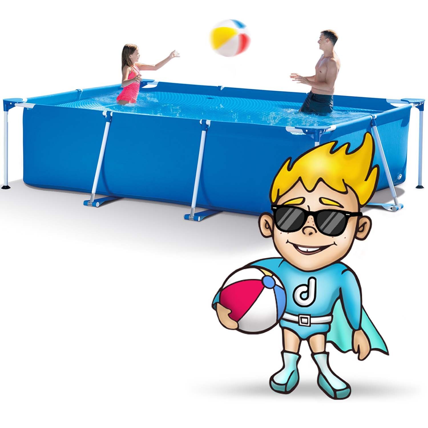 Raamiga aiabassein 260 x 160 x 65 cm INTEX 28271 - Image 2