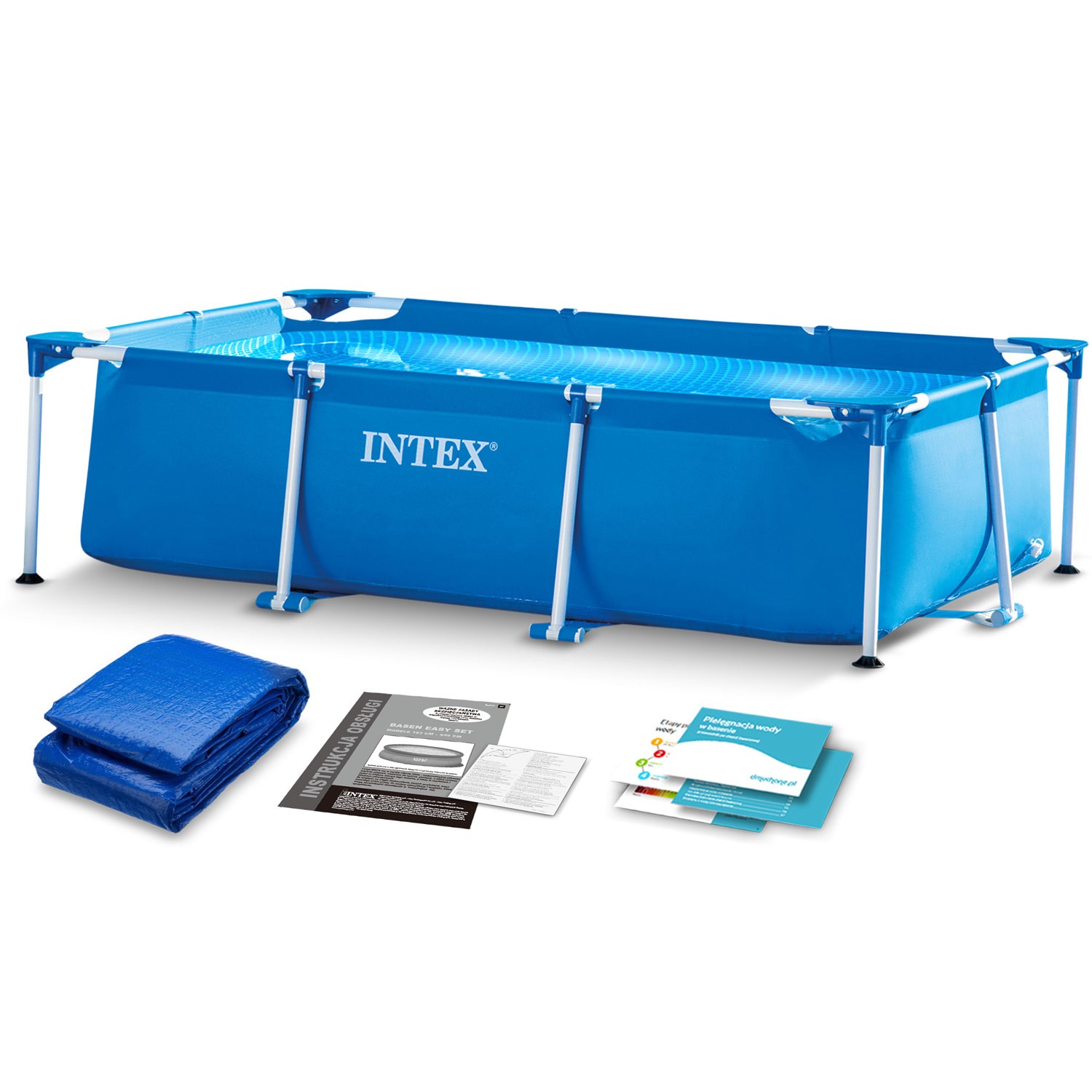 Raamiga aiabassein 260 x 160 x 65 cm 2 ühes INTEX 28271