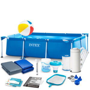 Raamiga aiabassein 260 x 160 x 65 cm 15-ühes INTEX 28271