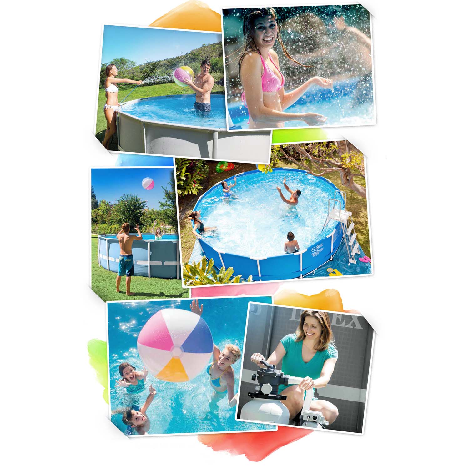 Raamiga aiabassein 300 x 200 x 75 cm 15-in-1 INTEX 28272 + mullimasin TASUTA - Image 10