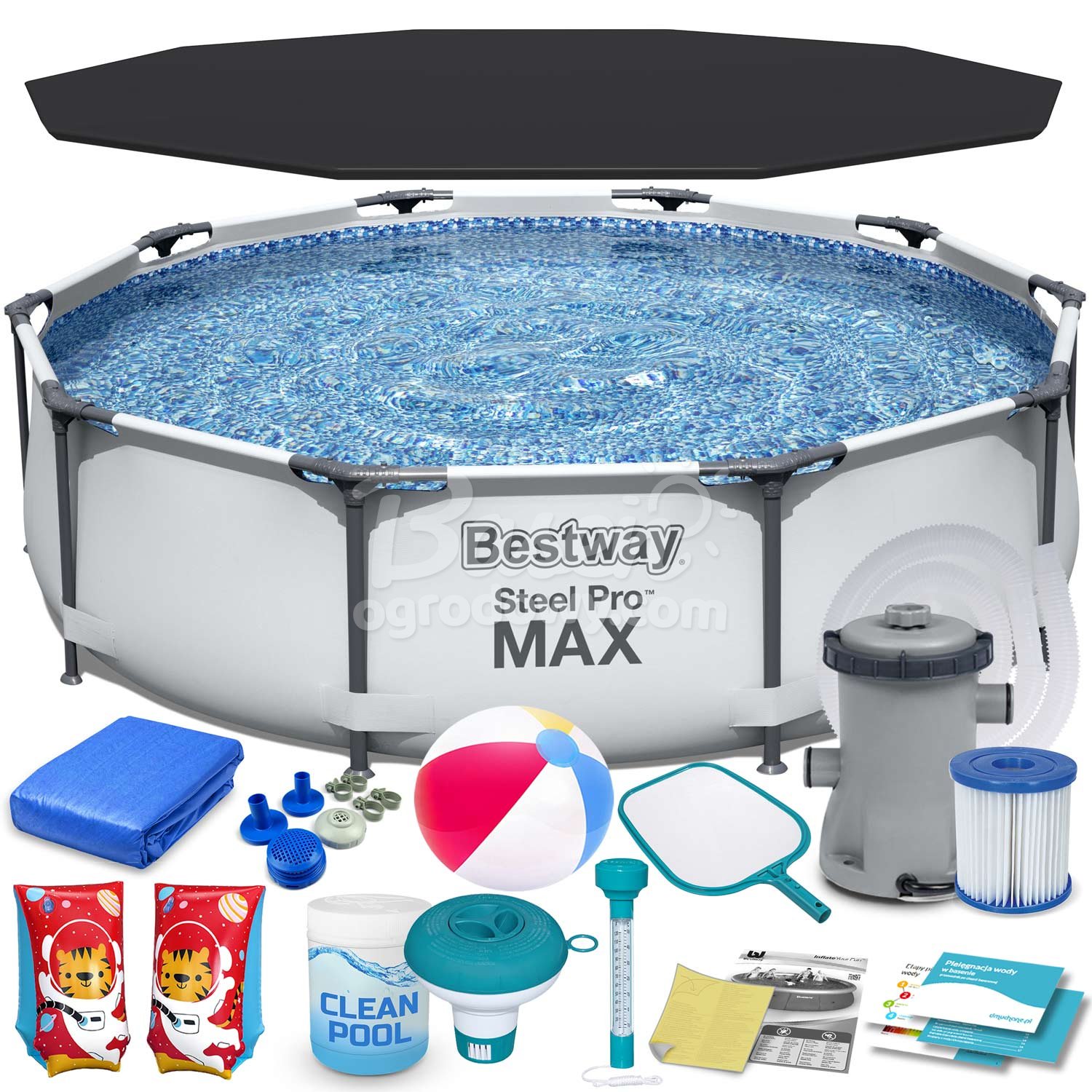 Raamiga aiabassein 305 x 76 cm 17-ühes Bestway 56408