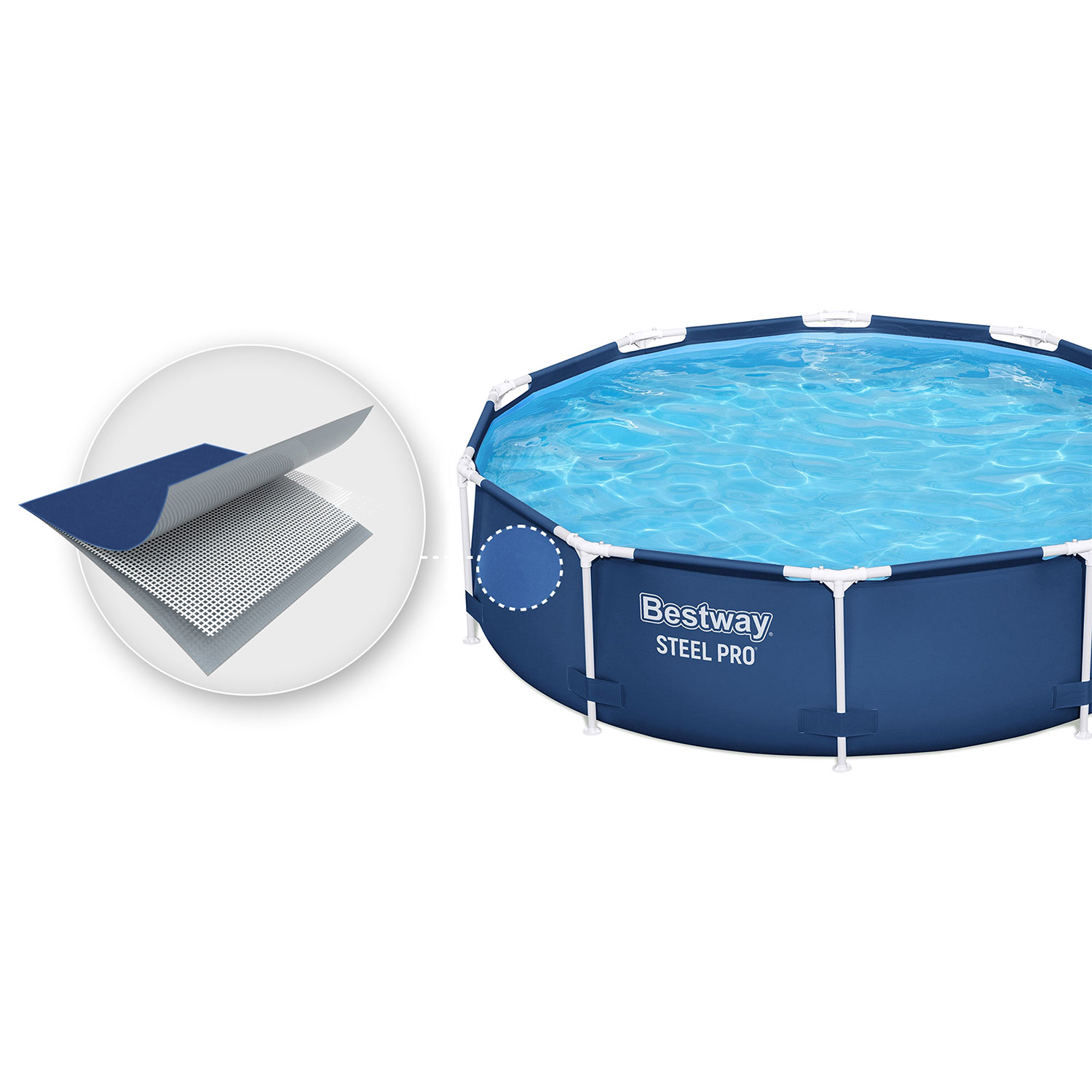 Raamiga aiabassein 305 x 76 cm Bestway 56677 - Image 3