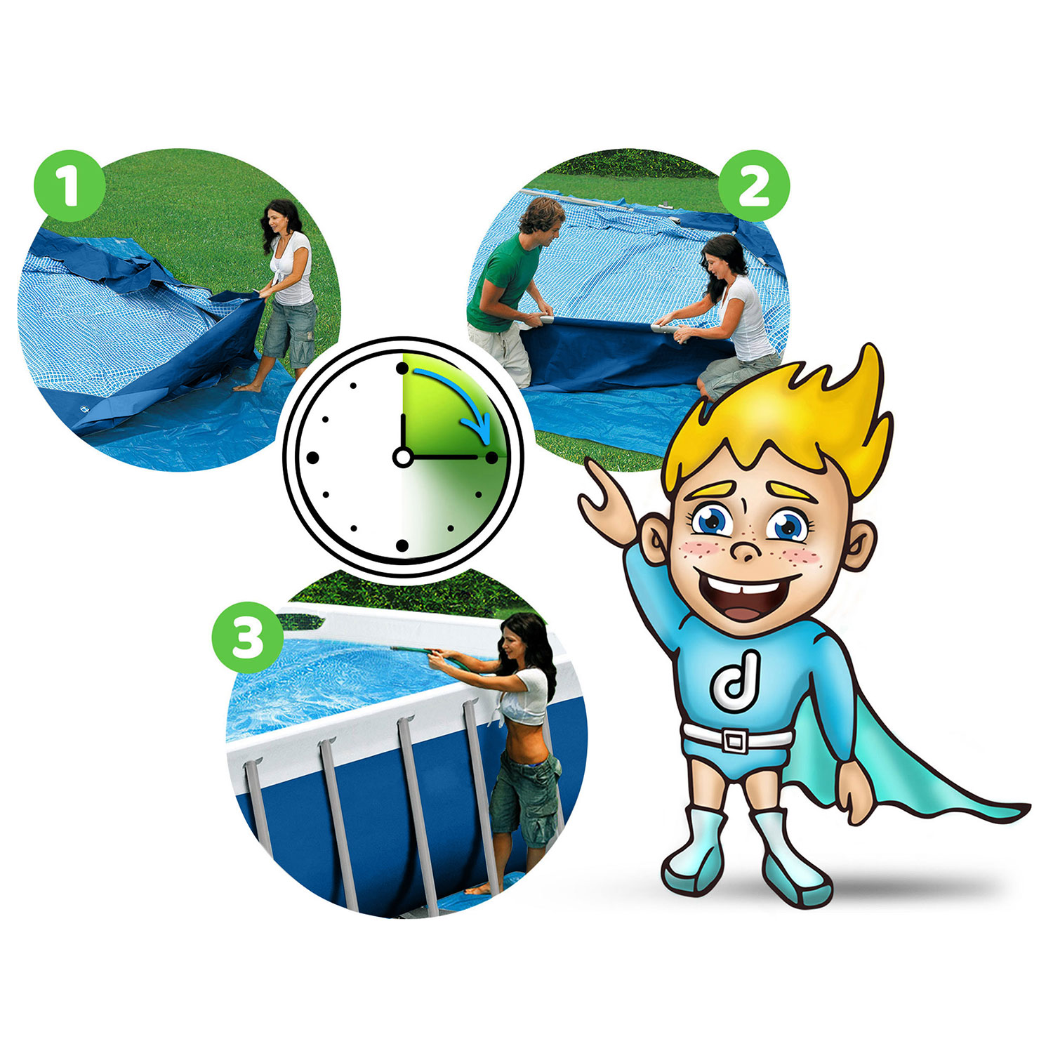 Raamiga aiabassein 305 x 76 cm 8-ühes Bestway 56679 - Image 5