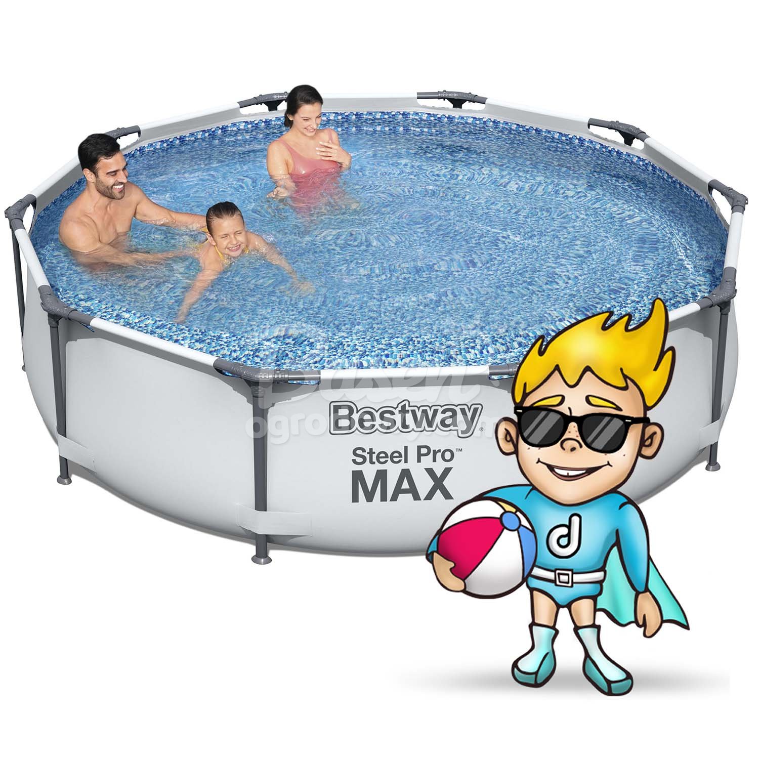 Raamiga aiabassein 305 x 76 cm 17-ühes Bestway 56408 - Image 2