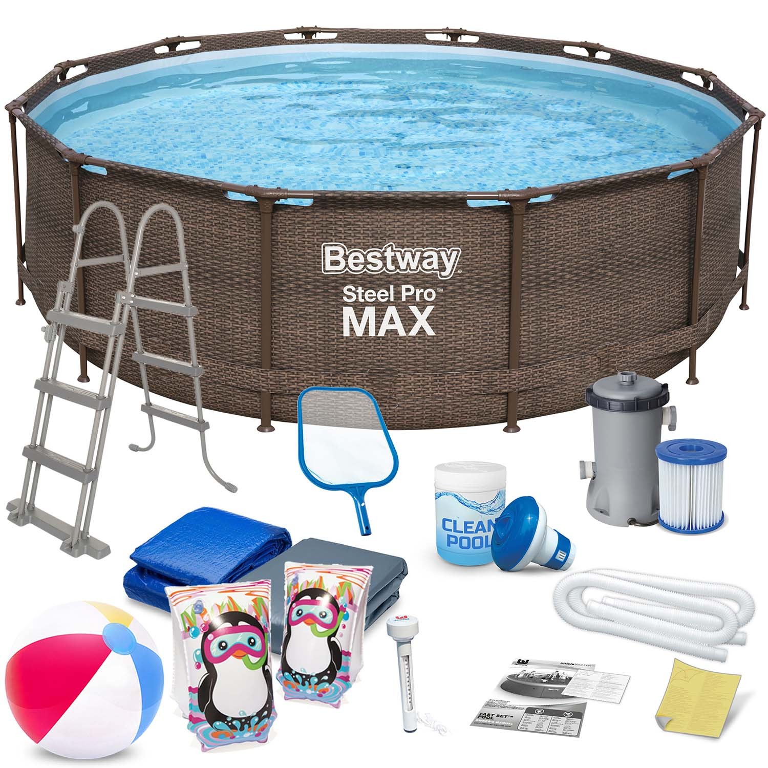 Raamiga aiabassein 366 x 100 cm 18-ühes Bestway 56709