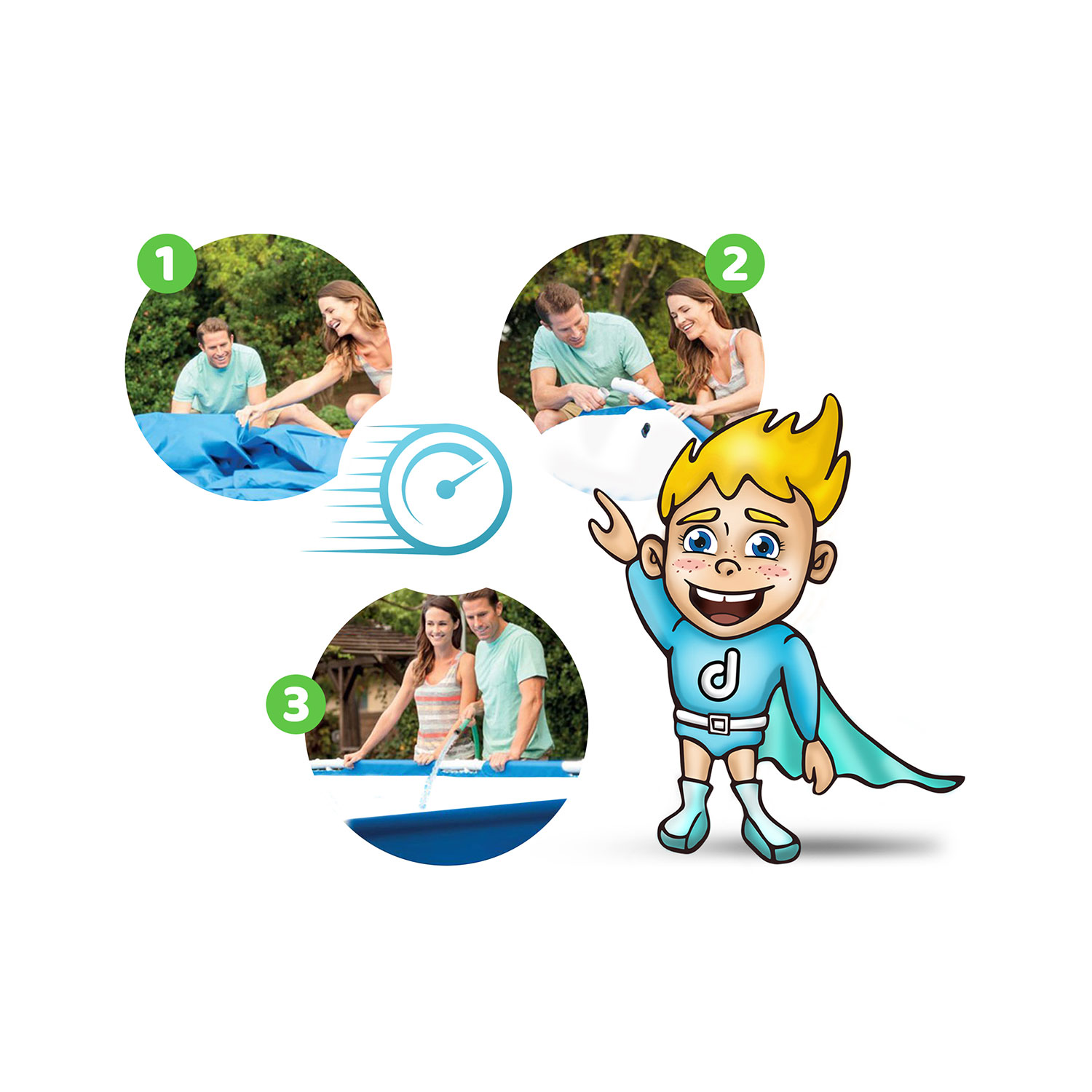 Raamiga aiabassein 366 x 76 cm Bestway 56706 - Image 4