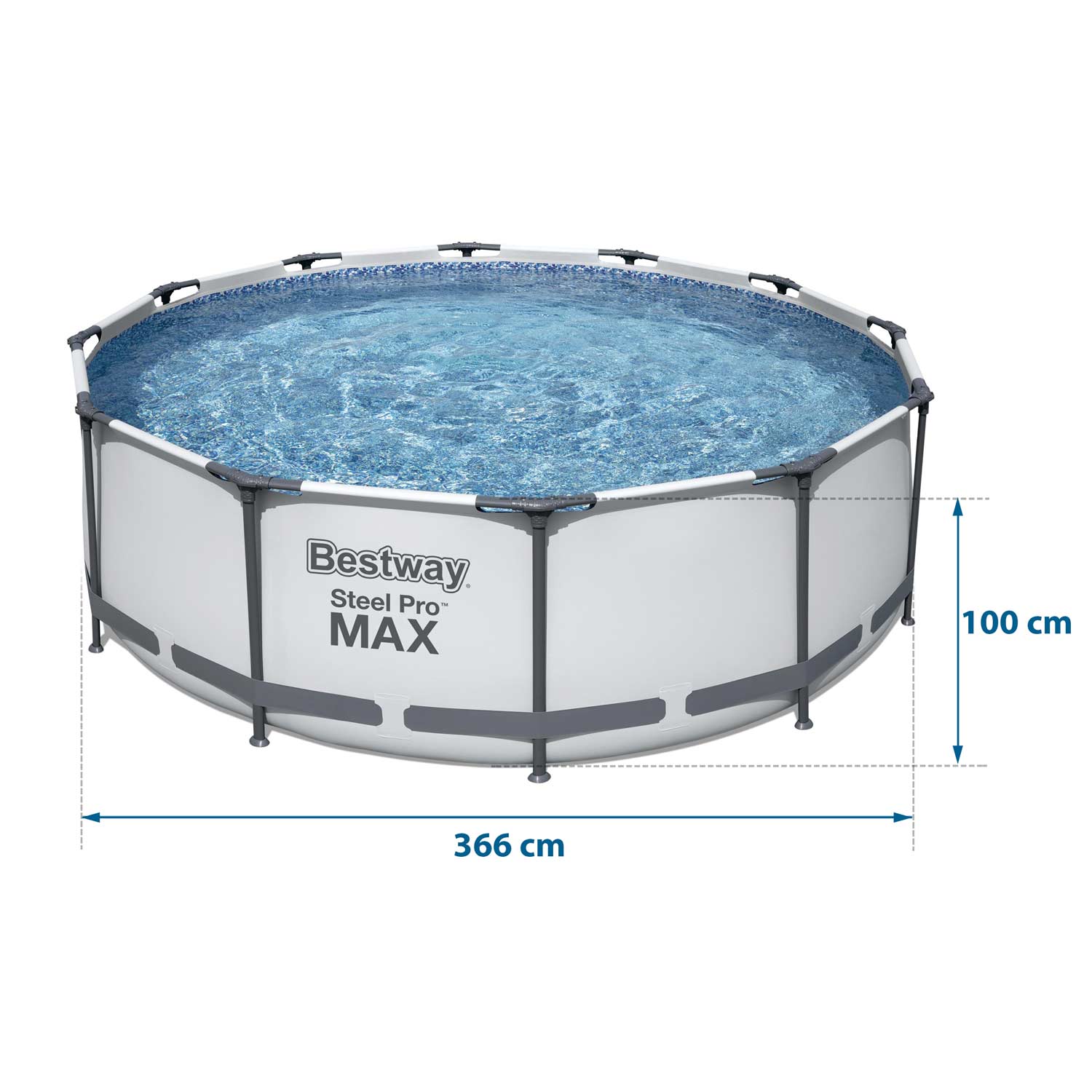 Raamiga aiabassein 366 x 100 cm 17-ühes Bestway 56418 - Image 11