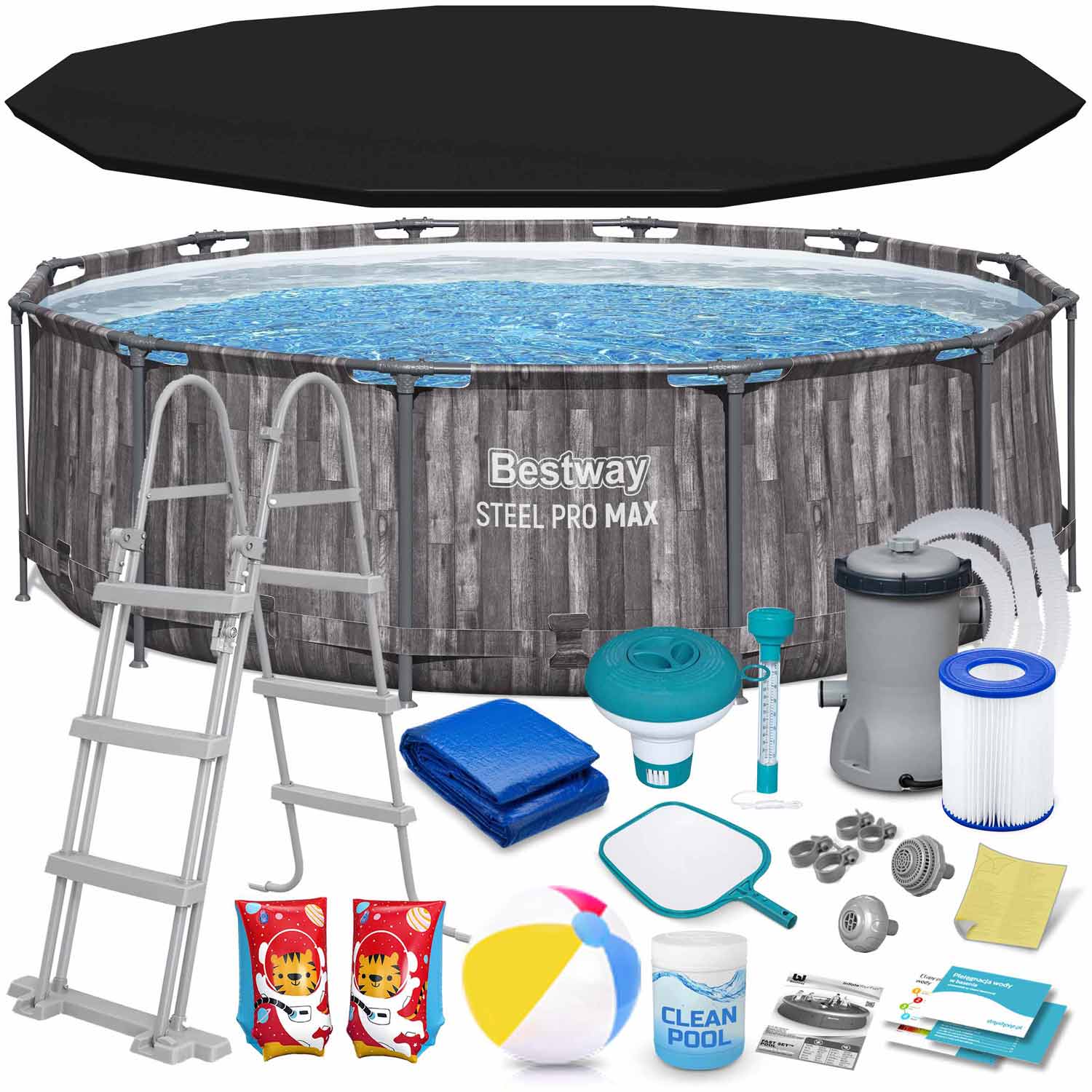 Raamiga aiabassein 366 x 100 cm 18-ühes Bestway 5614X