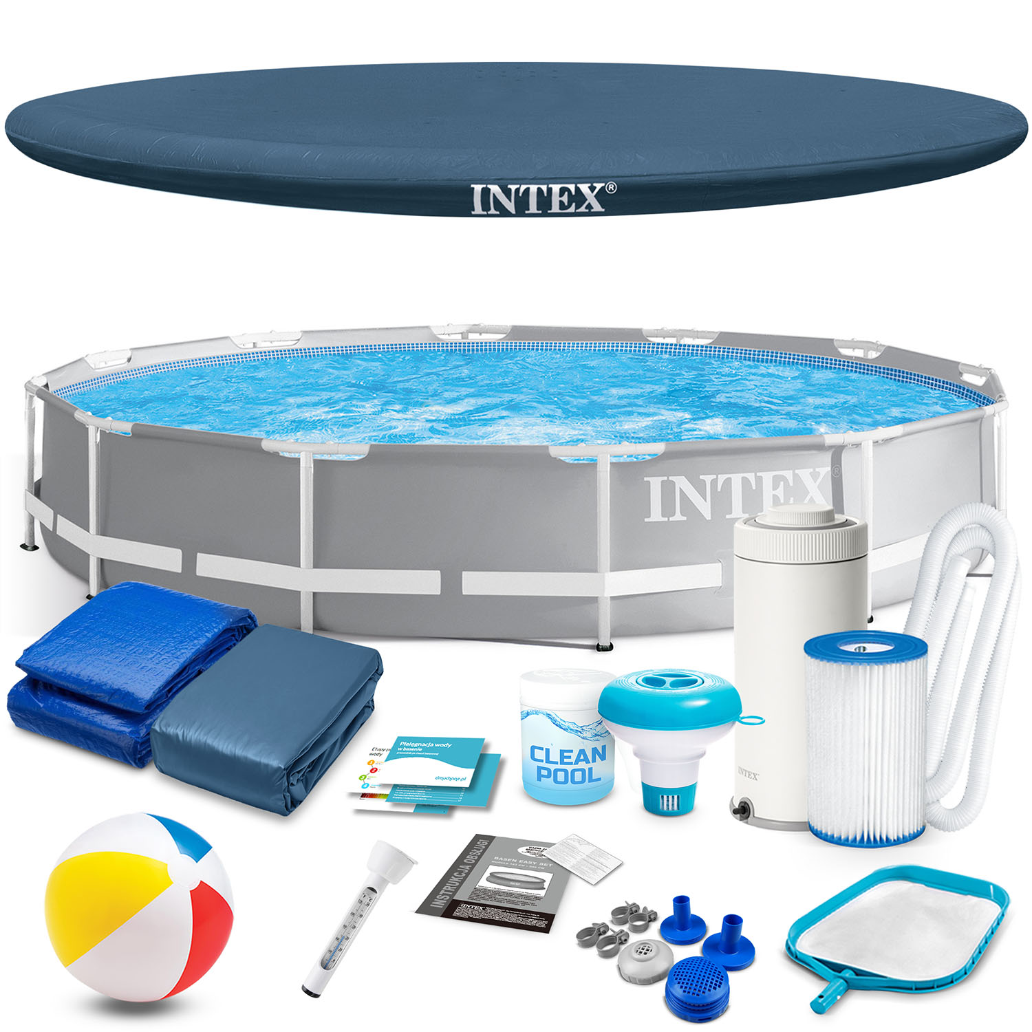 Raamiga aiabassein 366 x 76 cm 16-ühes INTEX 26712