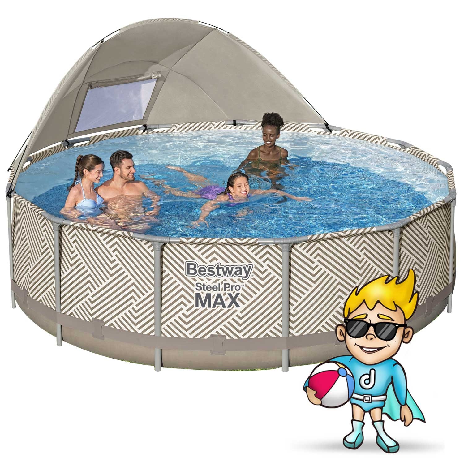 Raamiga aiabassein 396 x 107 cm 11-ühes Bestway 561FY - Image 2