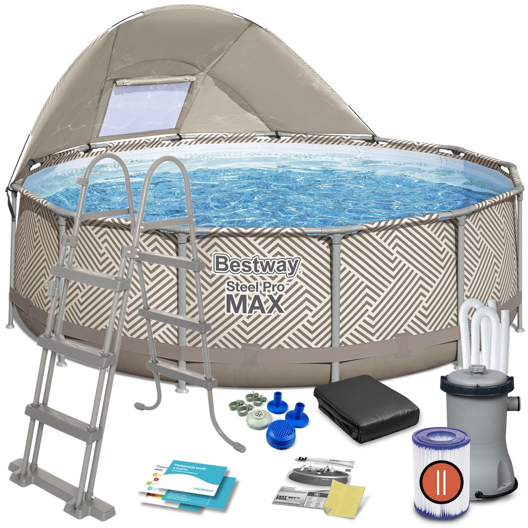 Raamiga aiabassein 396 x 107 cm 11-ühes Bestway 561FY